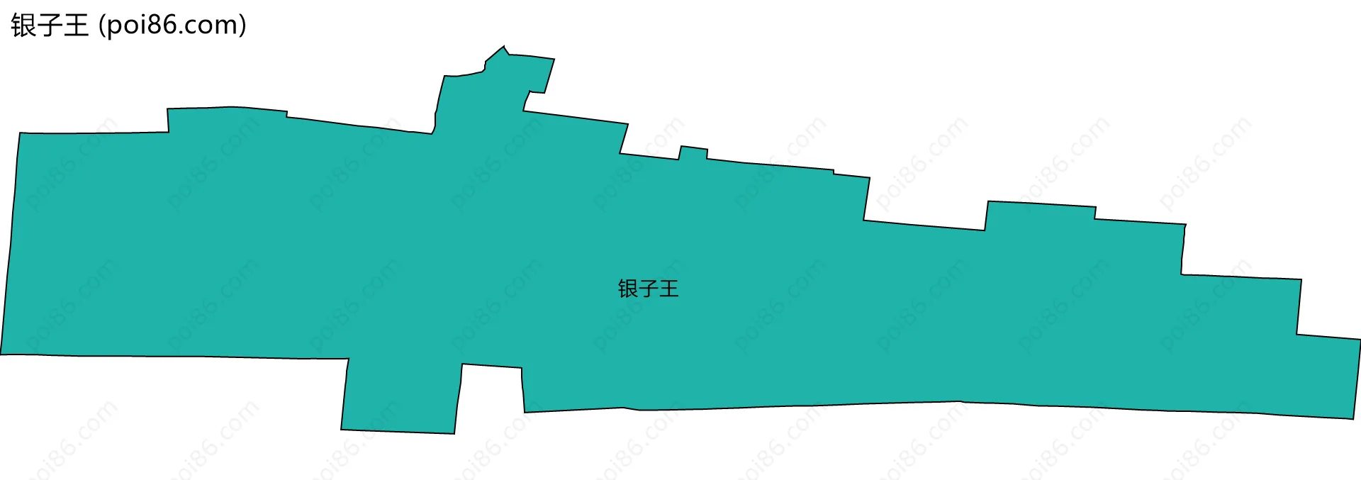 银子王边界地图