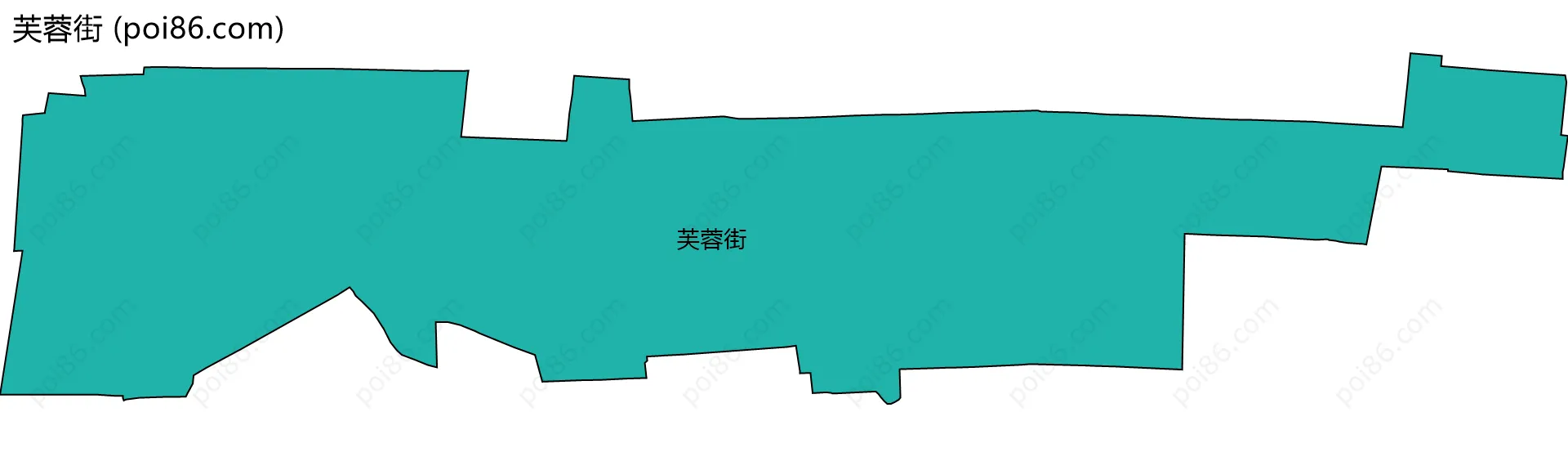 芙蓉街边界地图