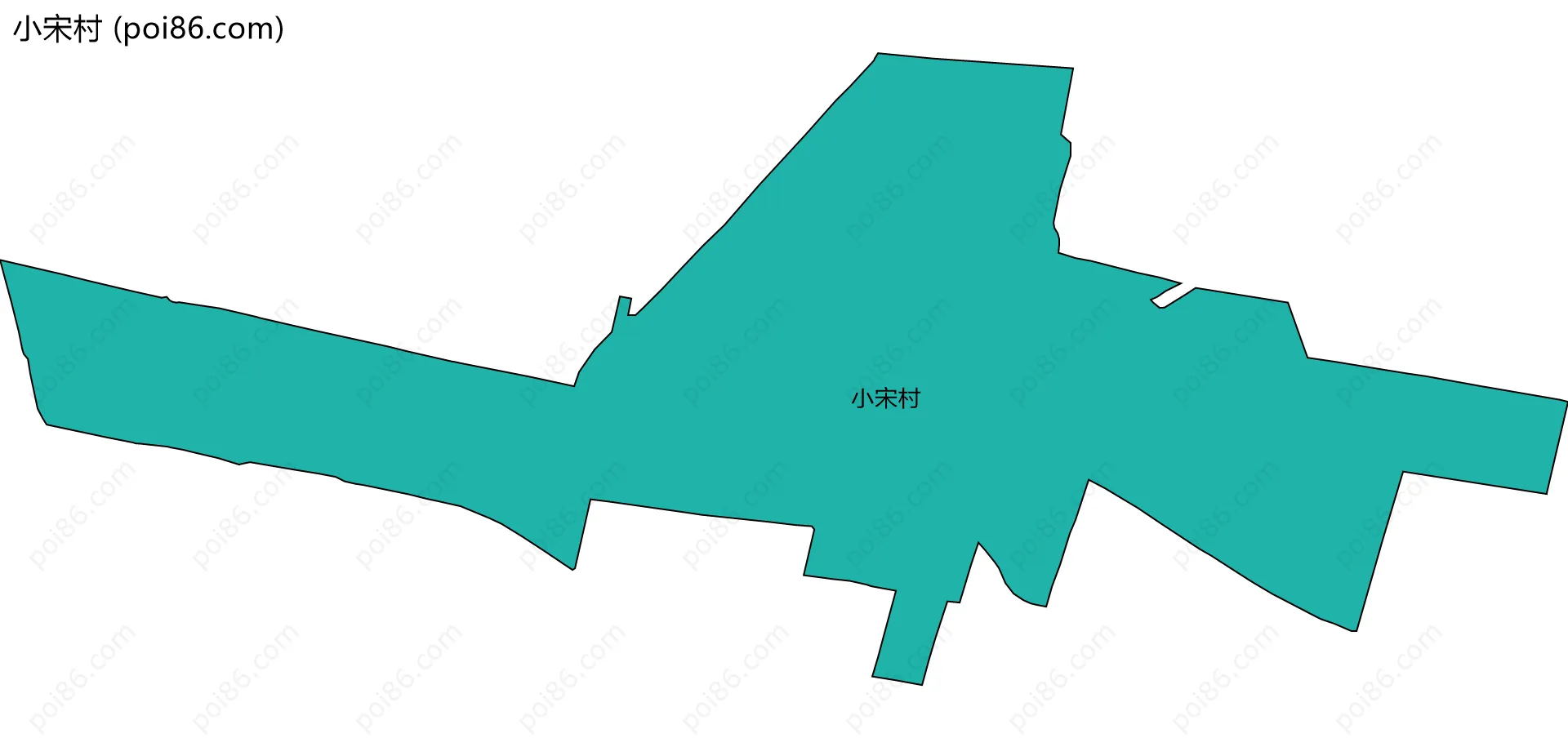 小宋村边界地图