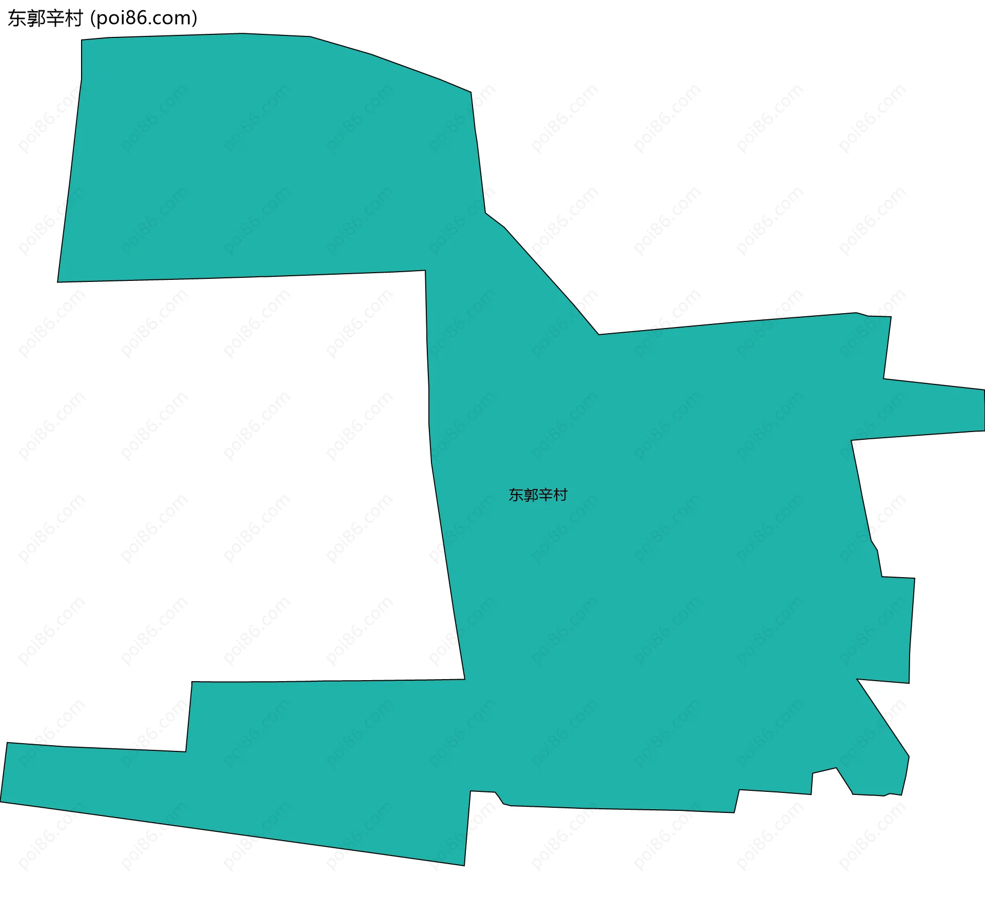 东郭辛村边界地图