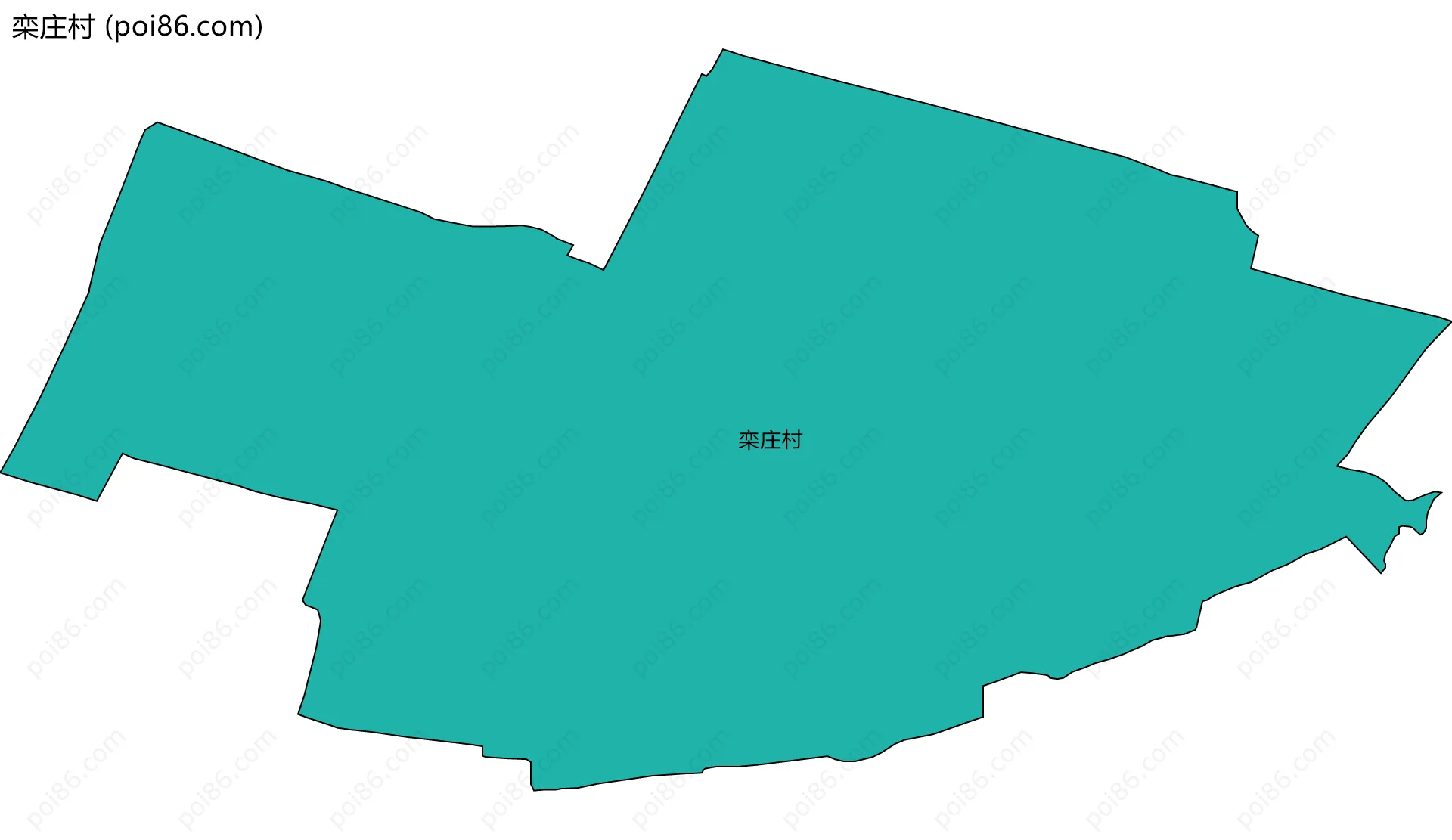 栾庄村边界地图