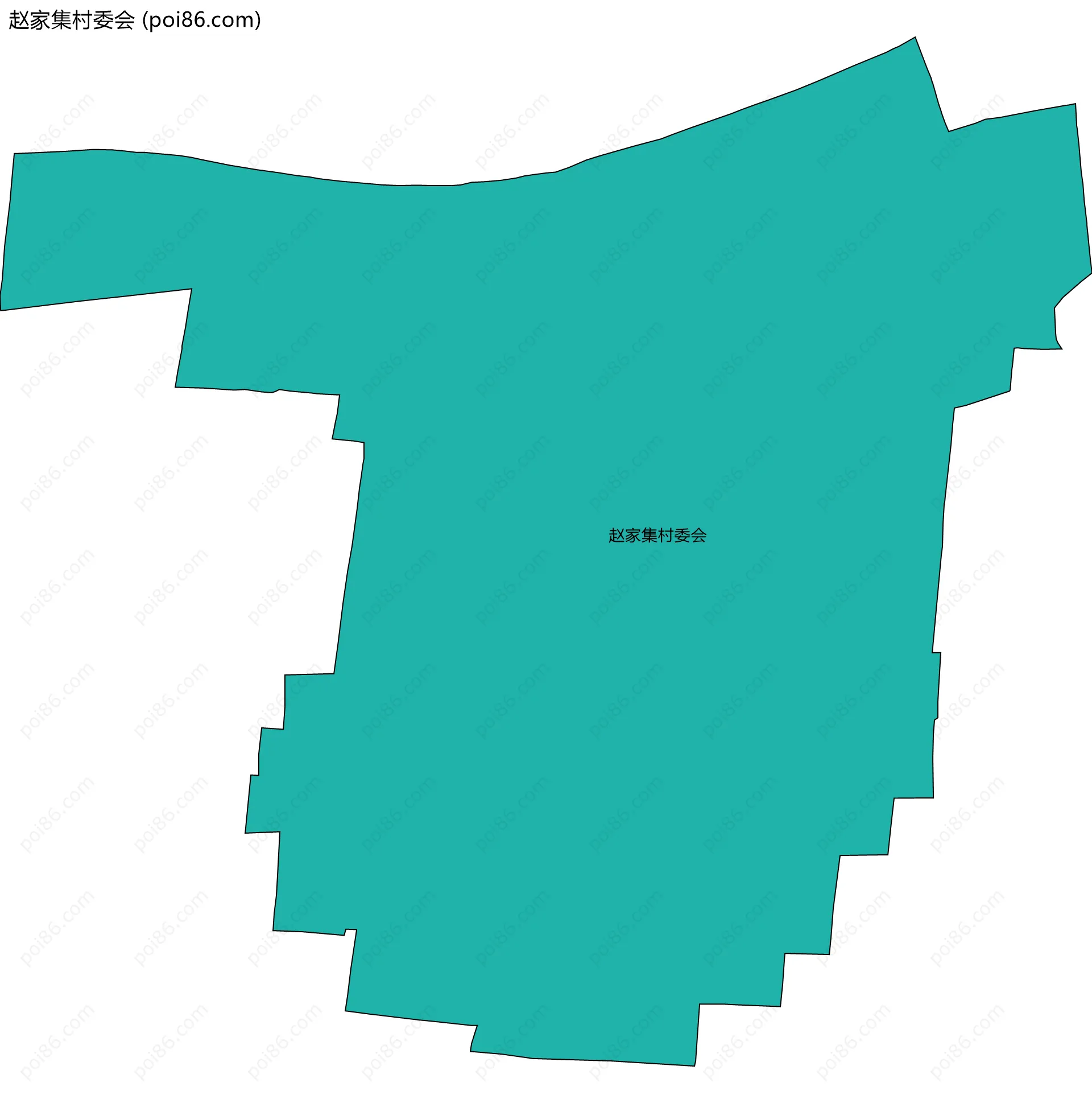 赵家集村委会边界地图