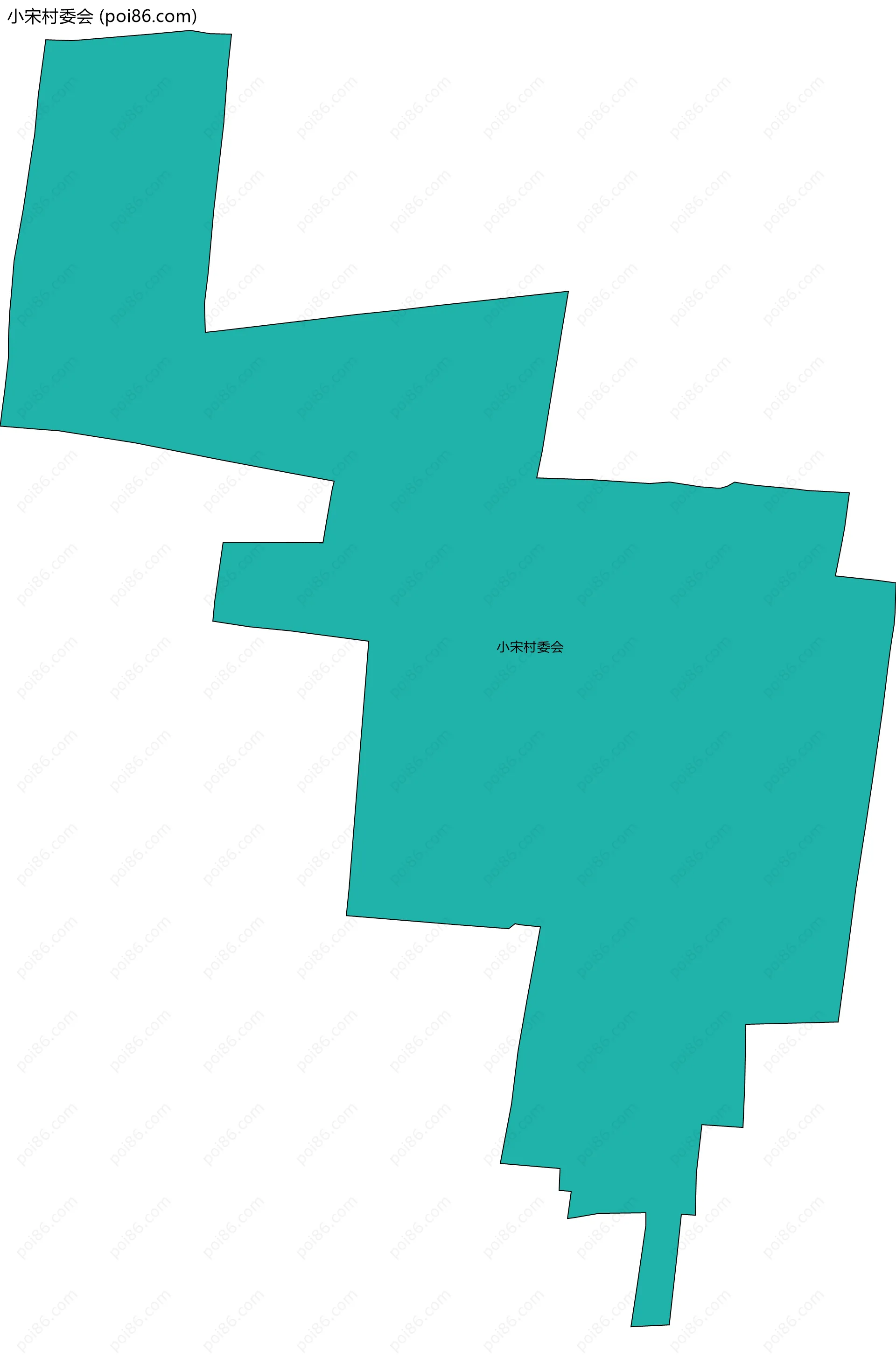 小宋村委会边界地图