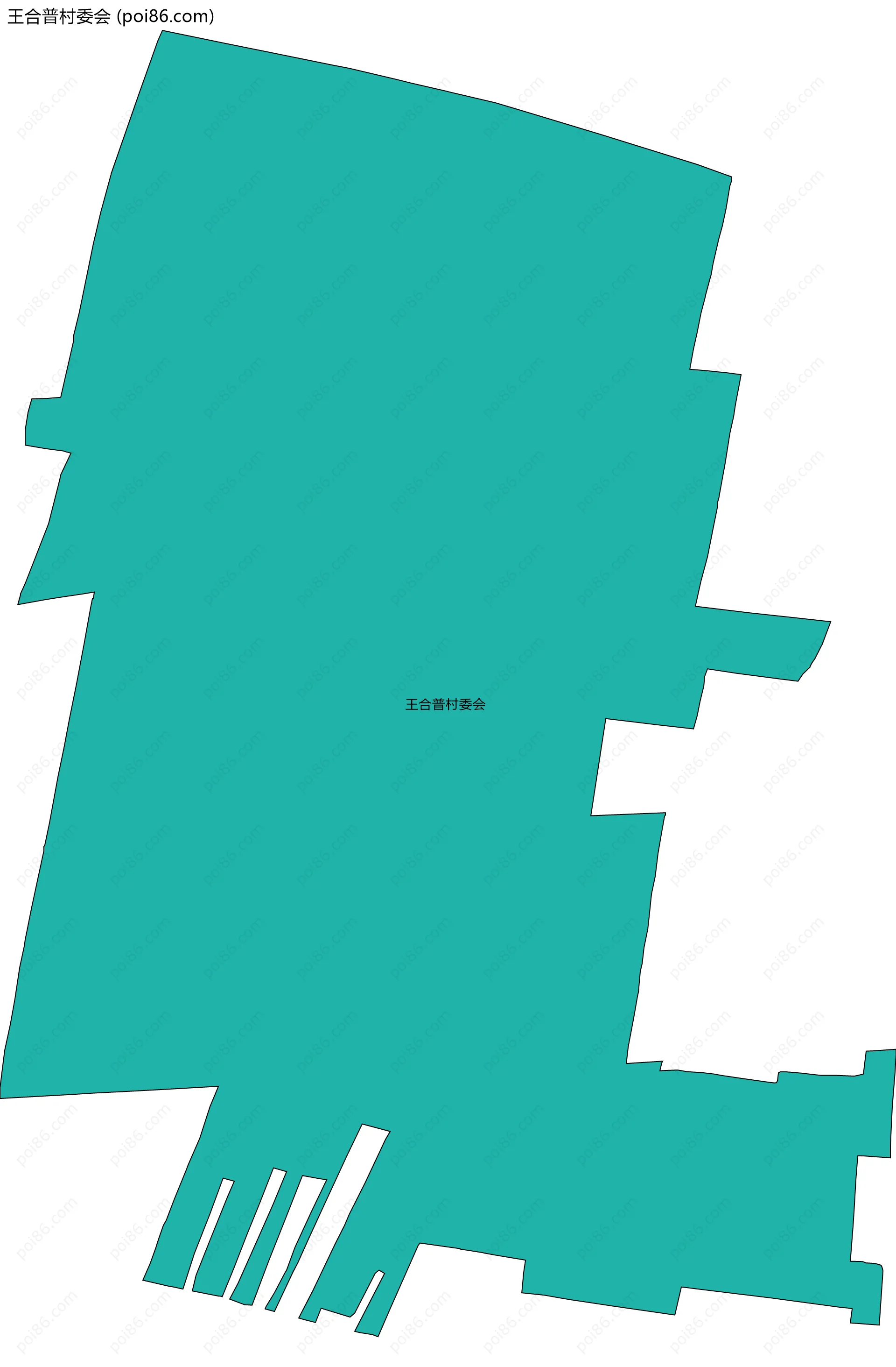 王合普村委会边界地图