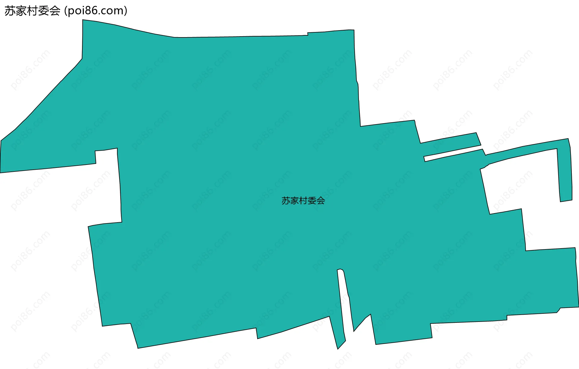 苏家村委会边界地图