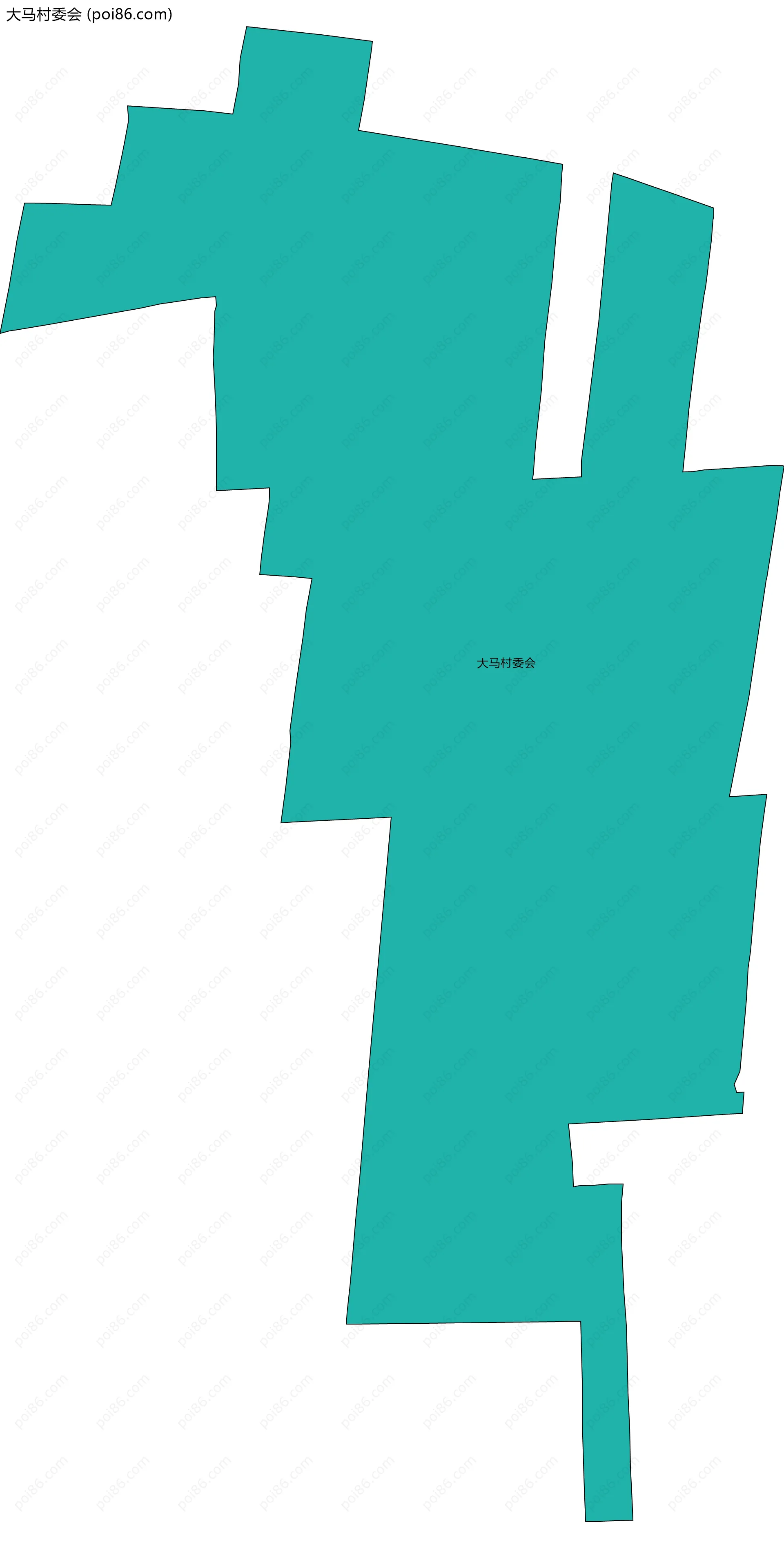 大马村委会边界地图