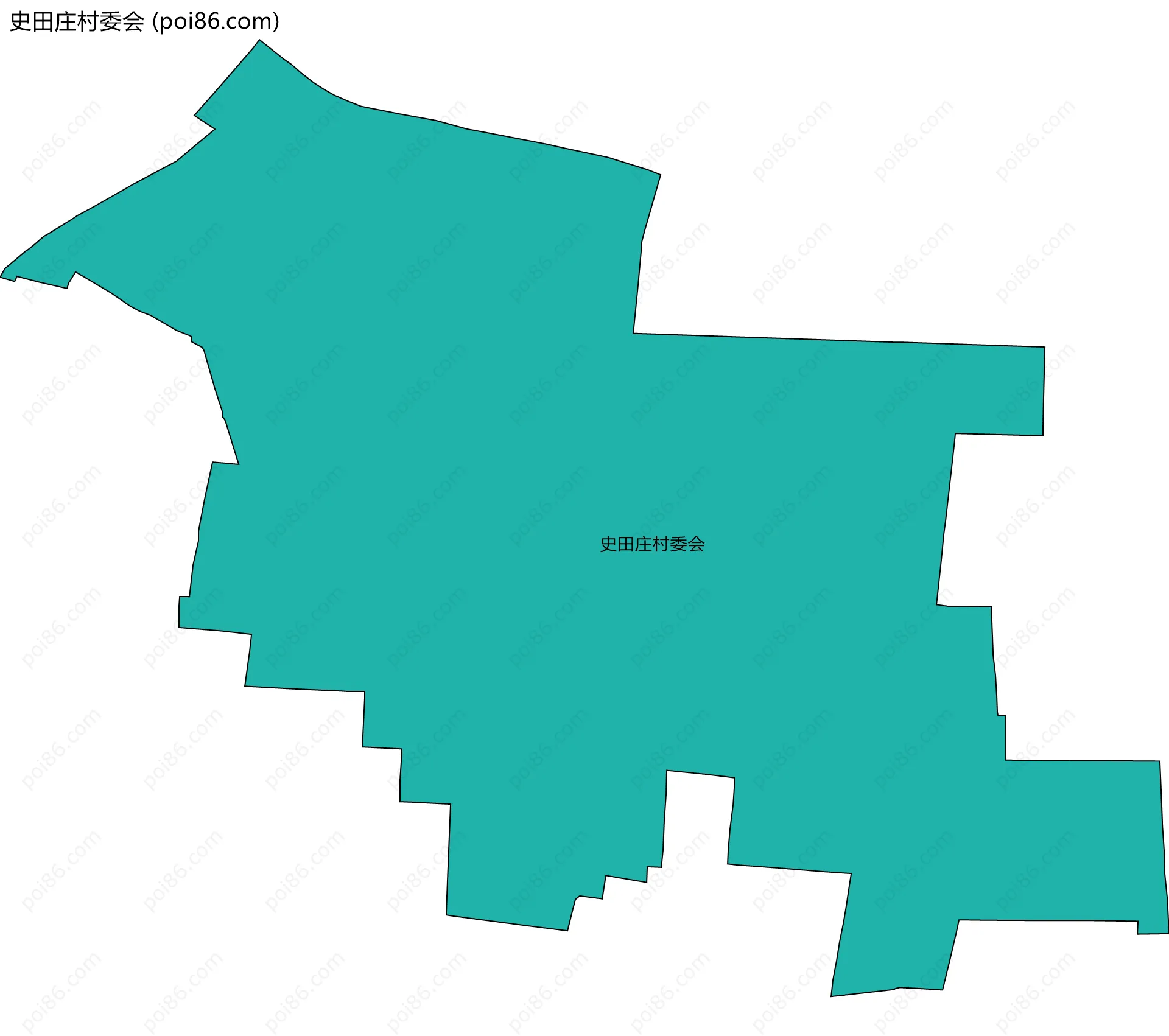 史田庄村委会边界地图