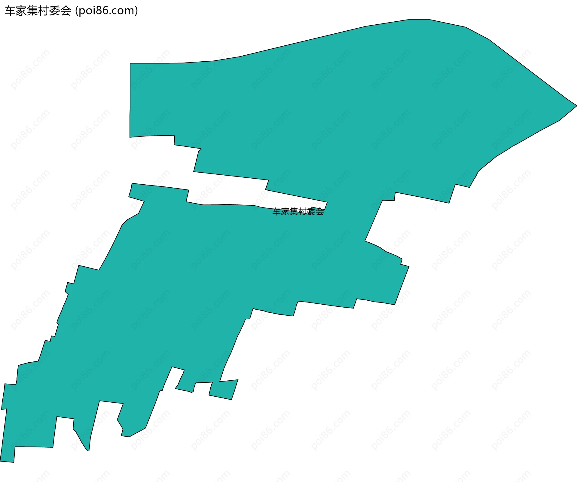车家集村委会边界地图