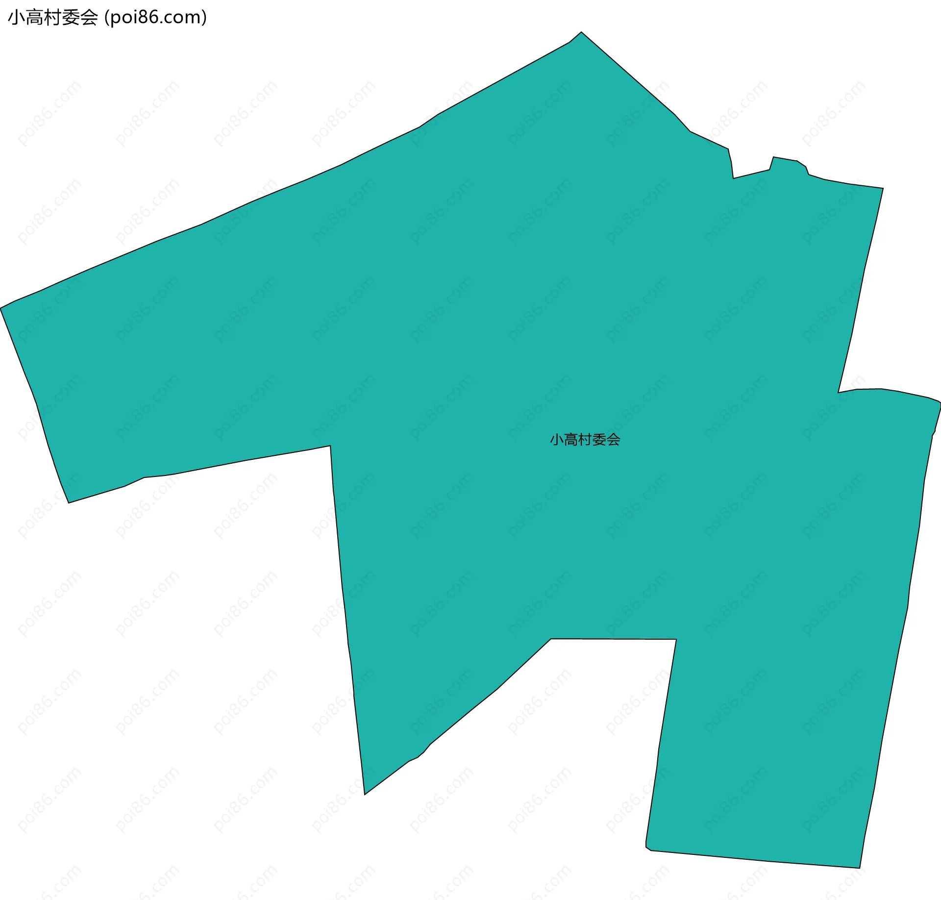 小高村委会边界地图