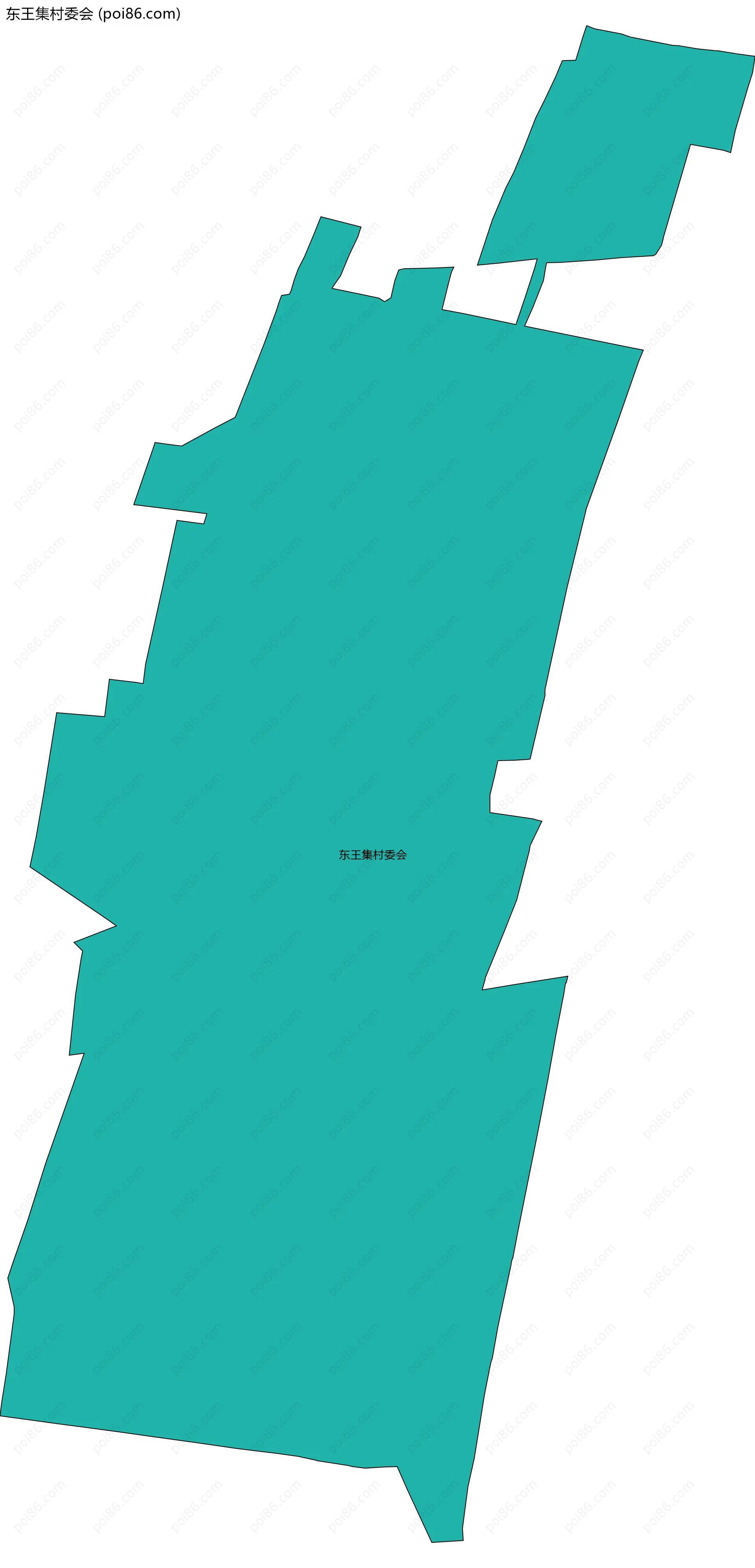 东王集村委会边界地图