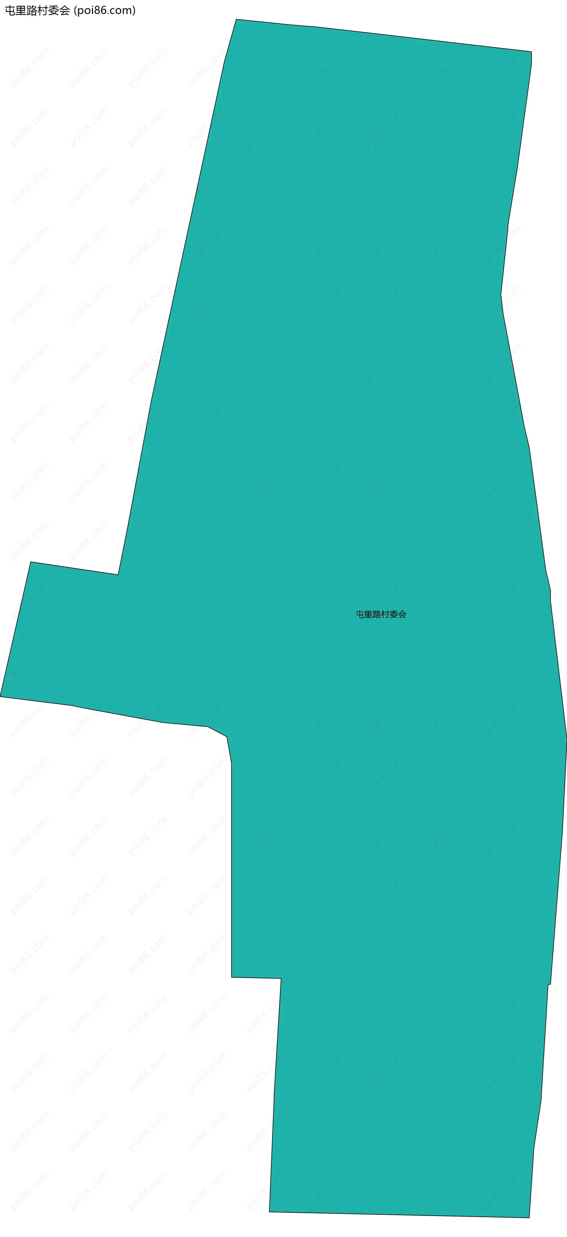 屯里路村委会边界地图