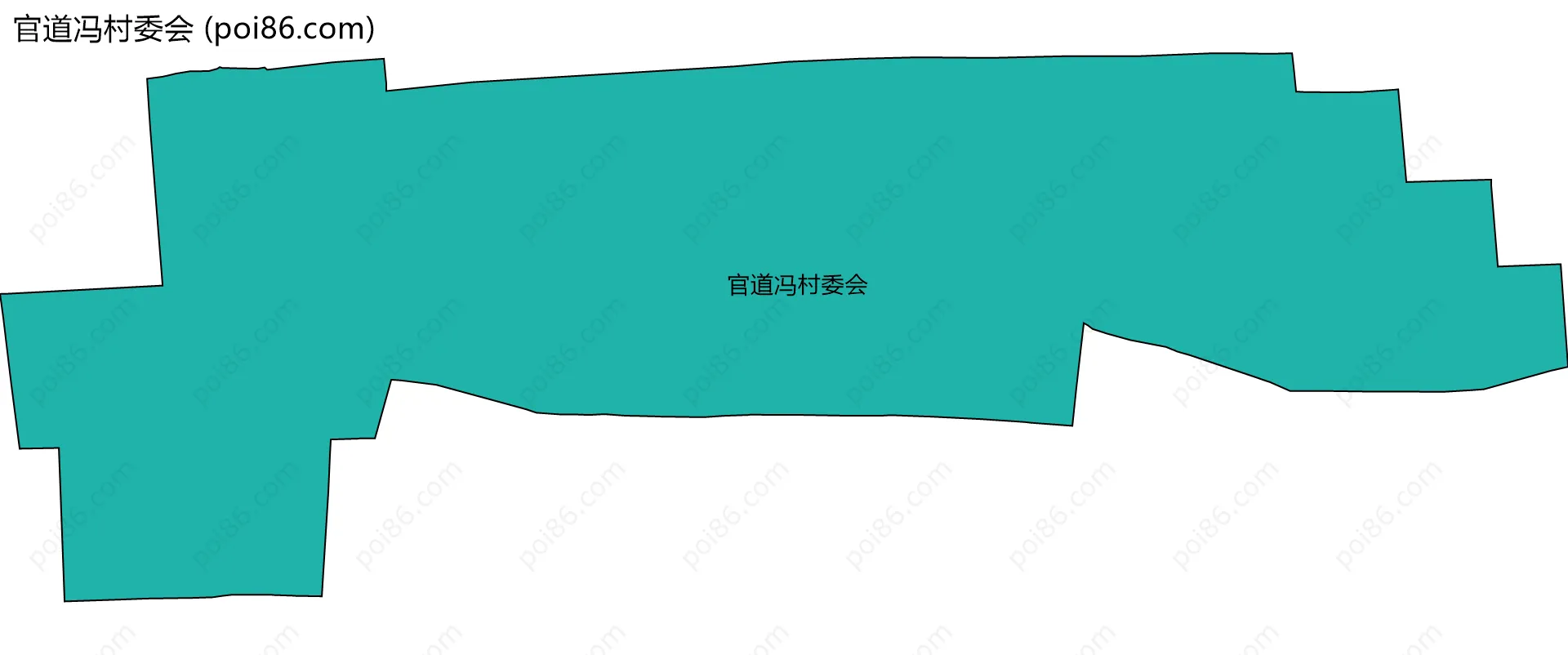 官道冯村委会边界地图