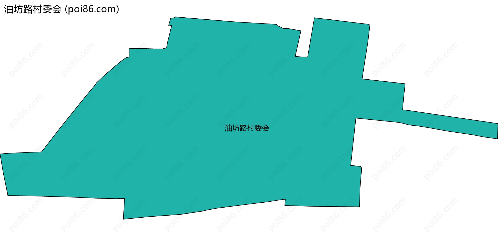 油坊路村委会边界地图