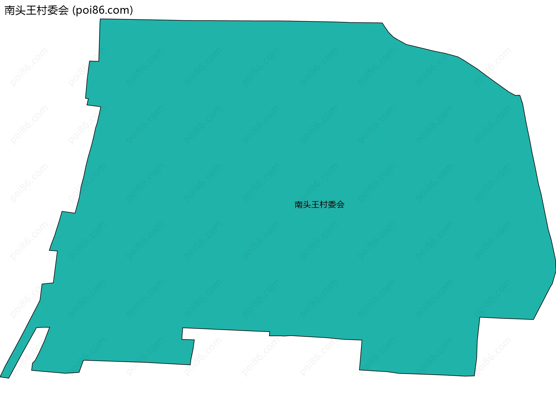 南头王村委会边界地图
