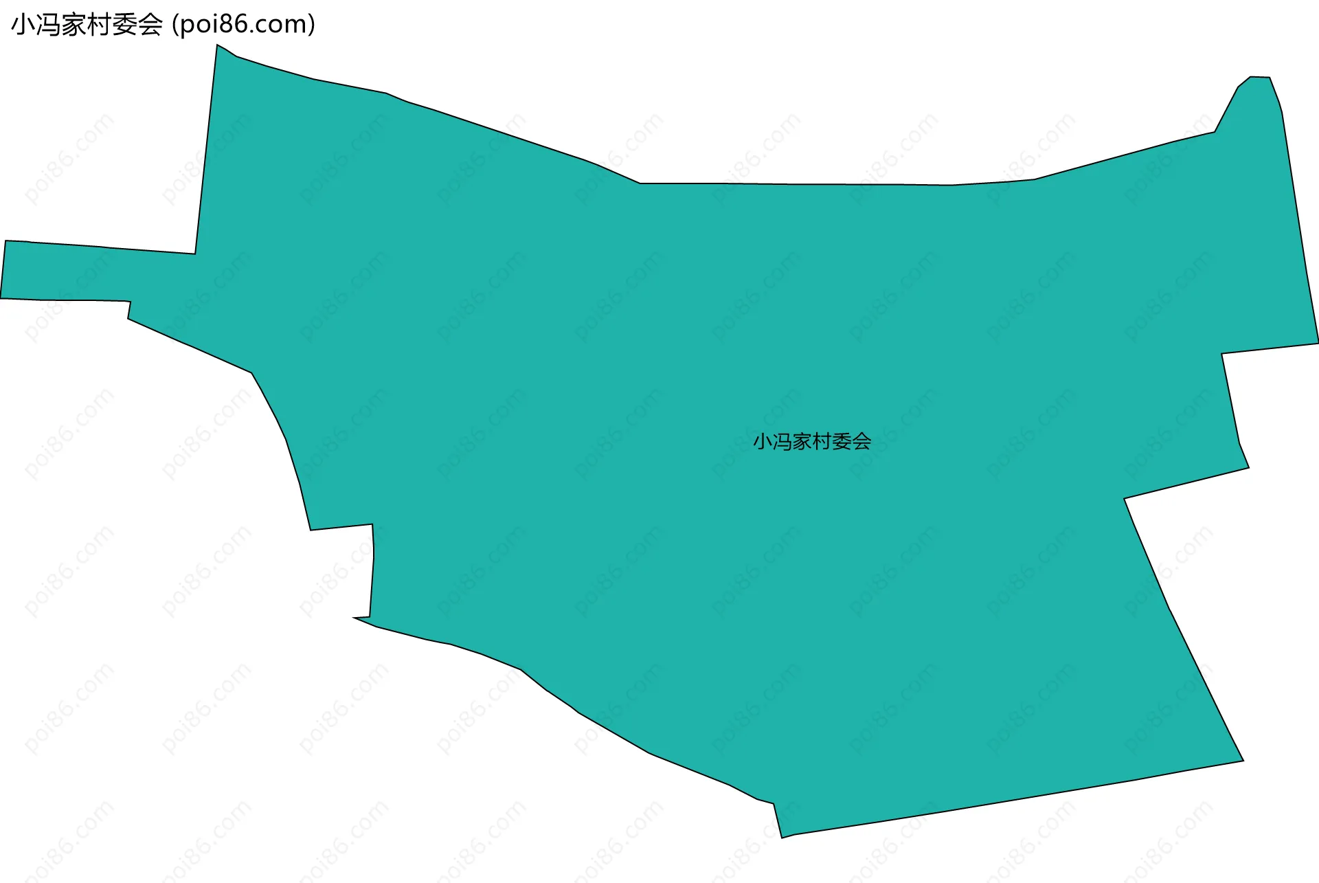 小冯家村委会边界地图