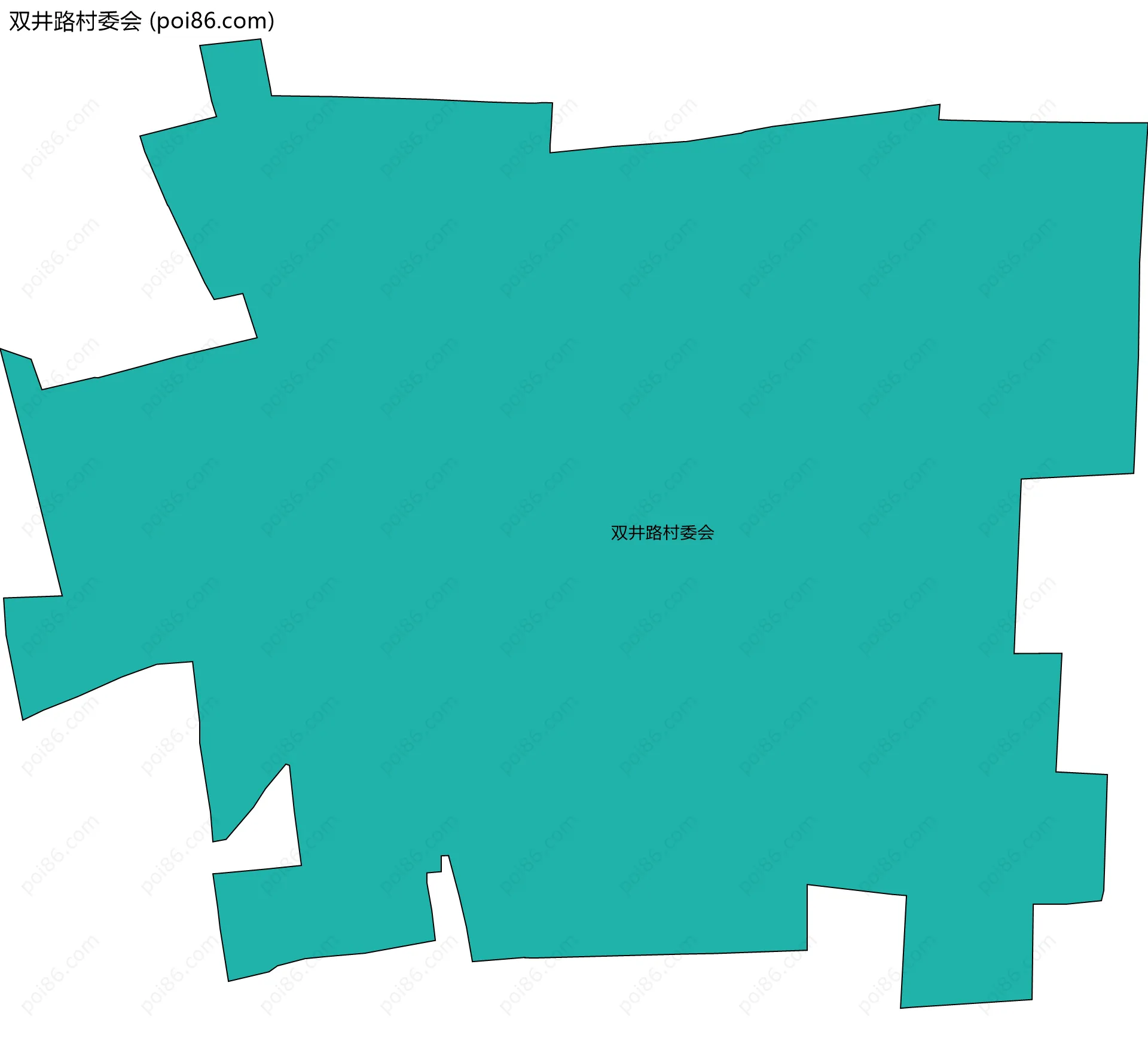 双井路村委会边界地图