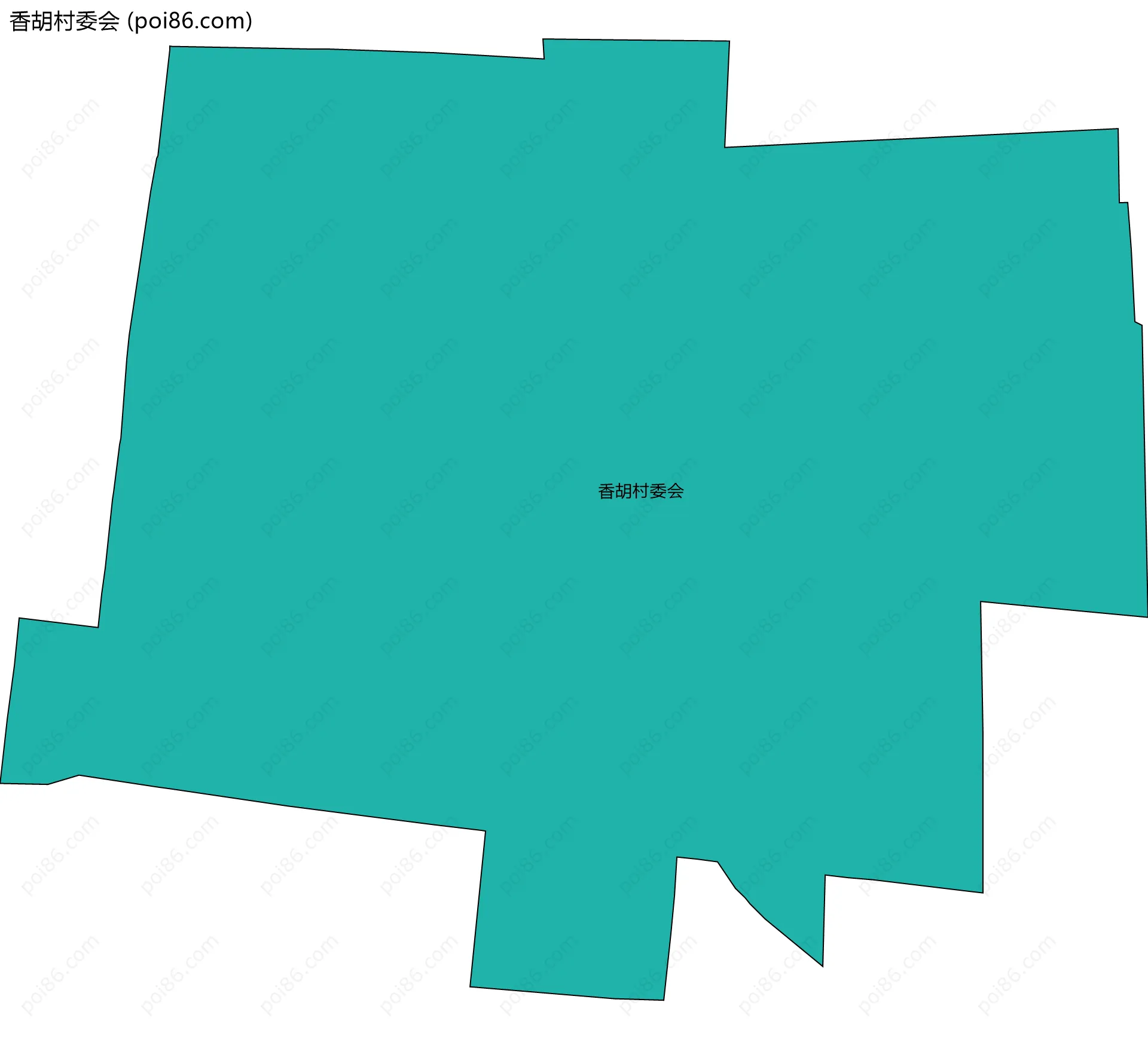 香胡村委会边界地图