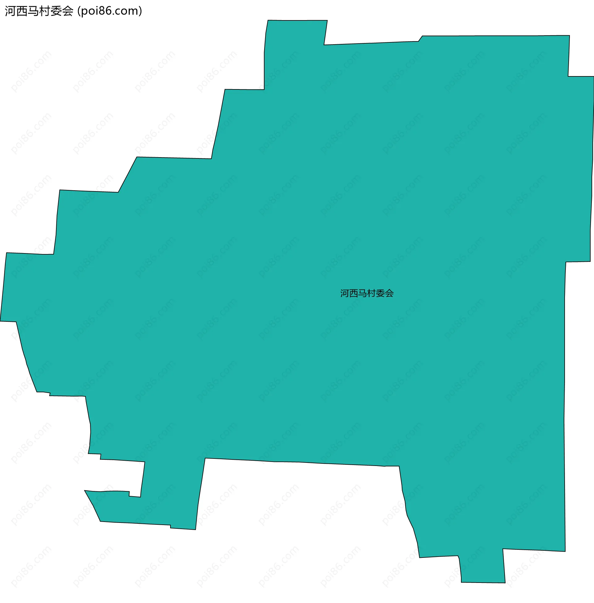河西马村委会边界地图