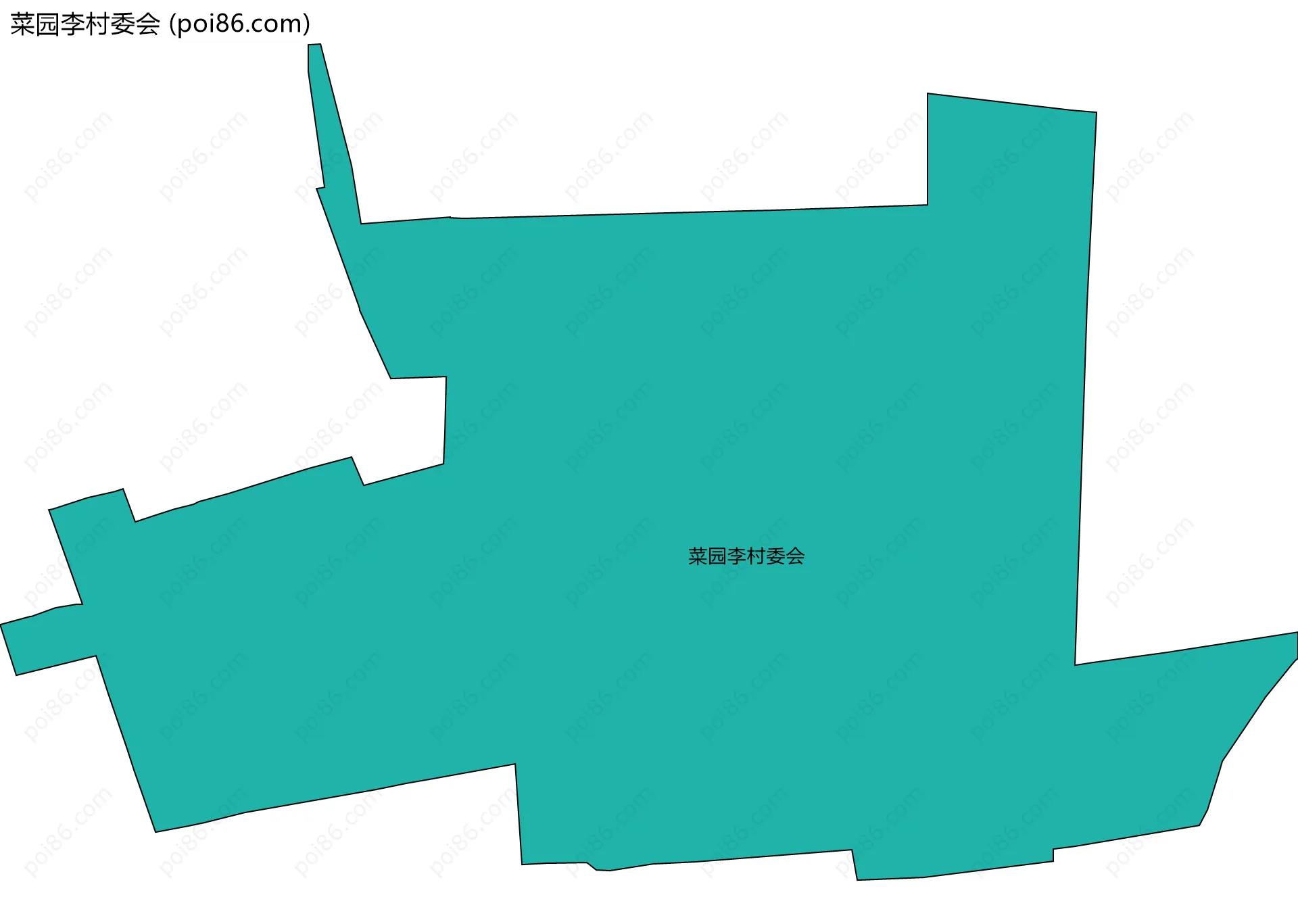 菜园李村委会边界地图