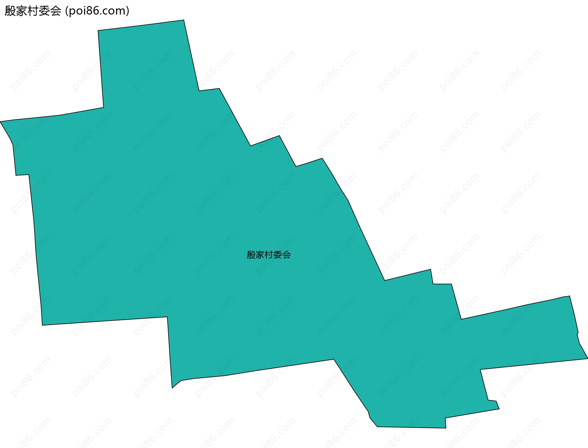 殷家村委会边界地图