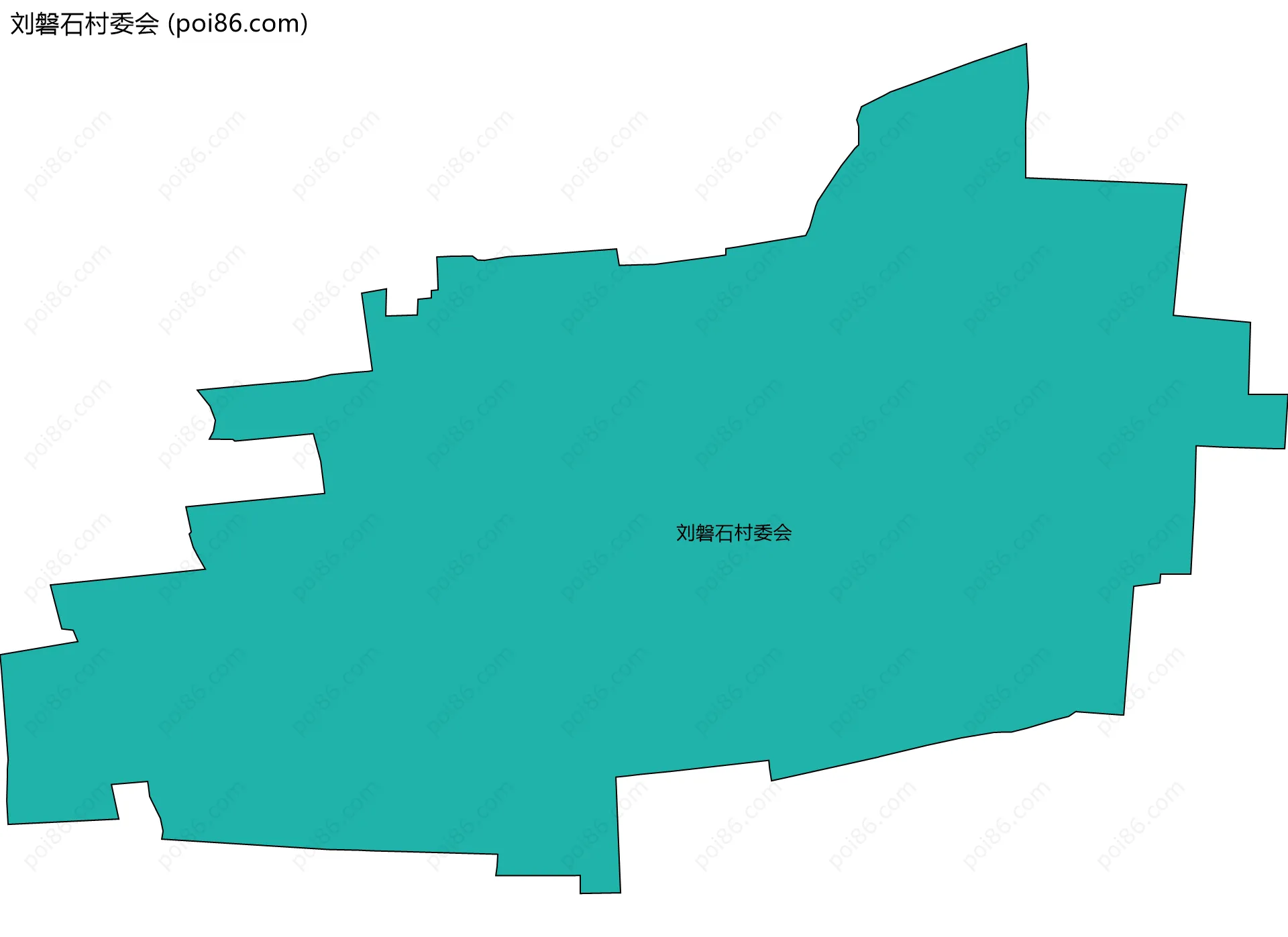 刘磐石村委会边界地图