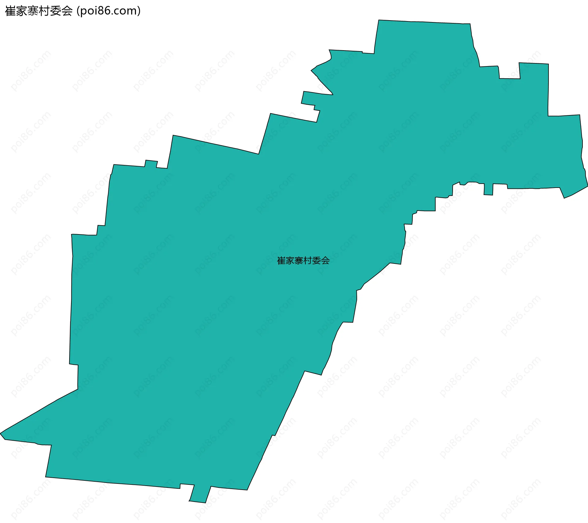 崔家寨村委会边界地图