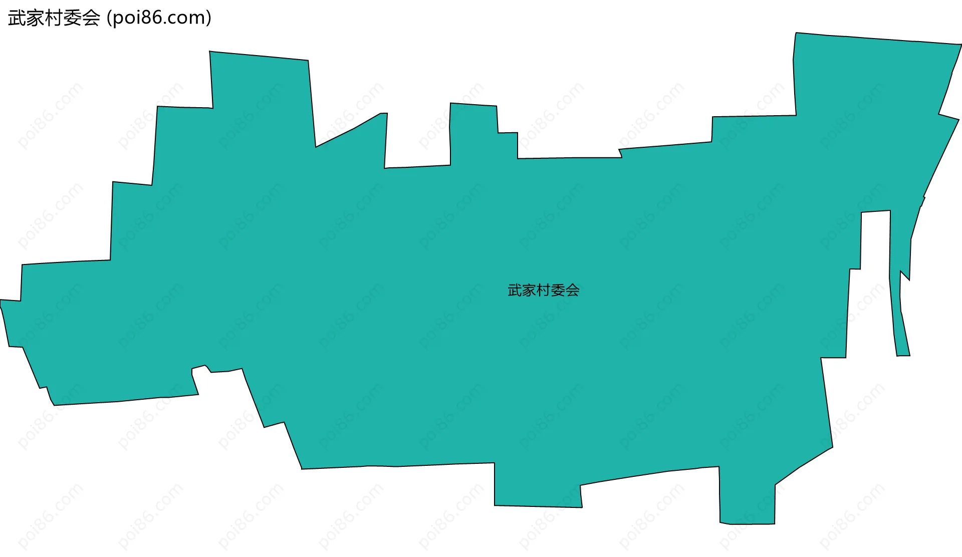 武家村委会边界地图