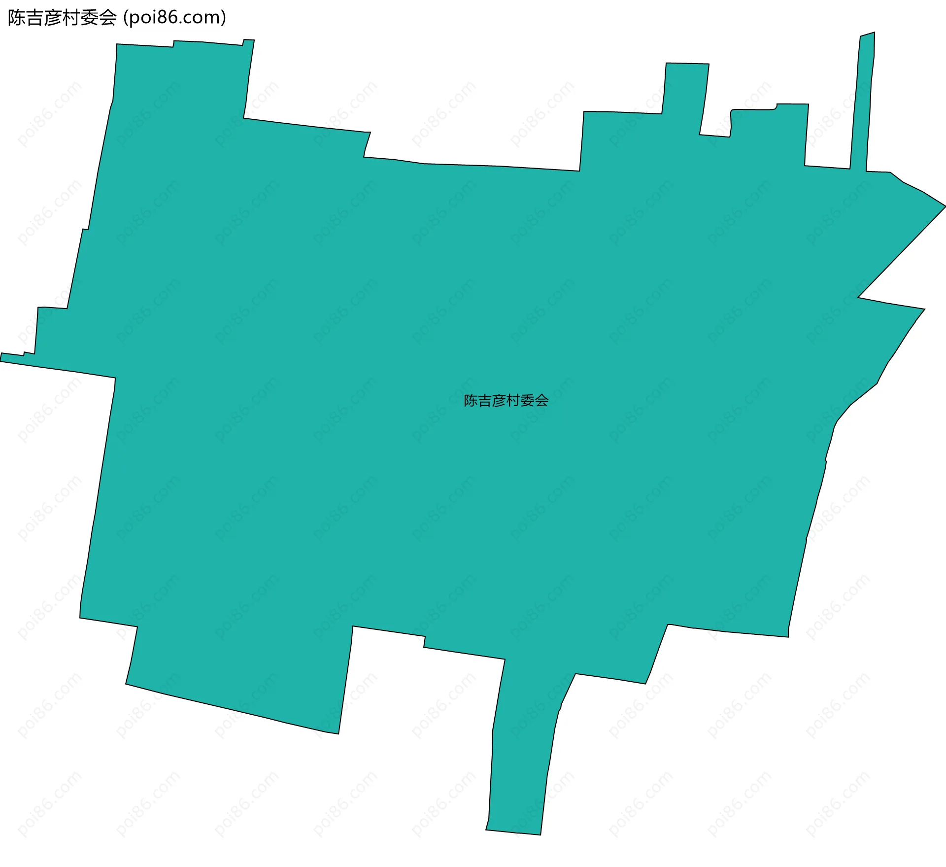 陈吉彦村委会边界地图