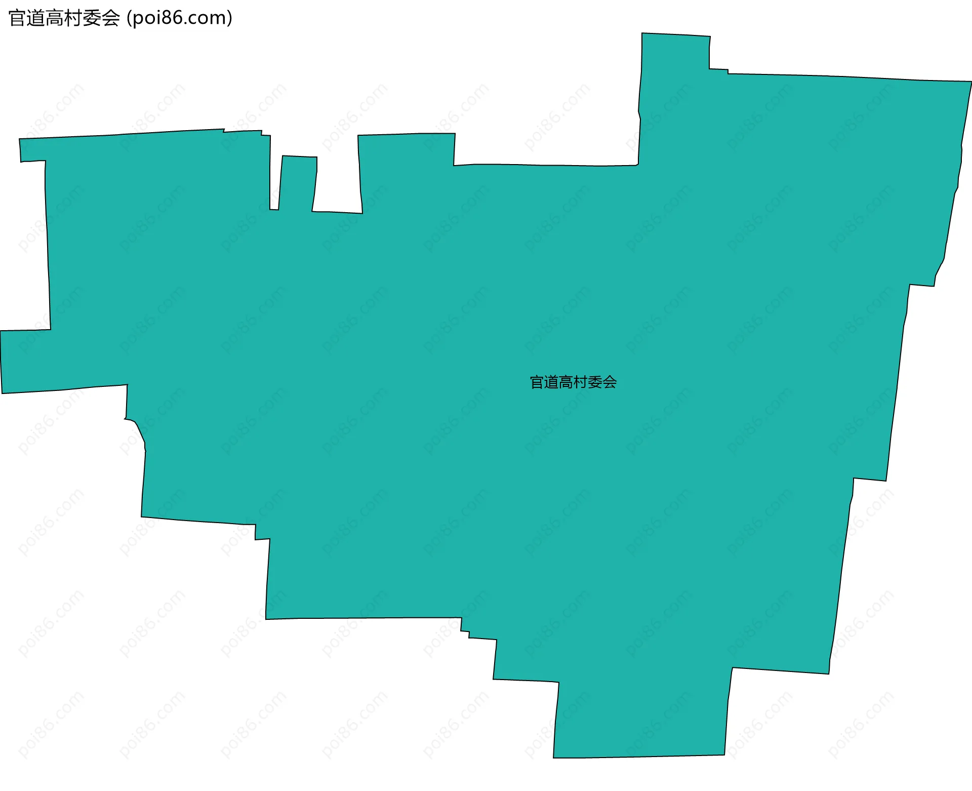 官道高村委会边界地图