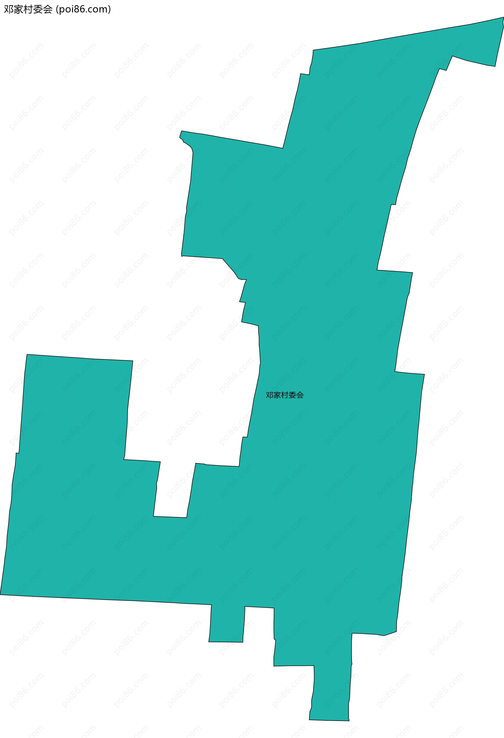 邓家村委会边界地图