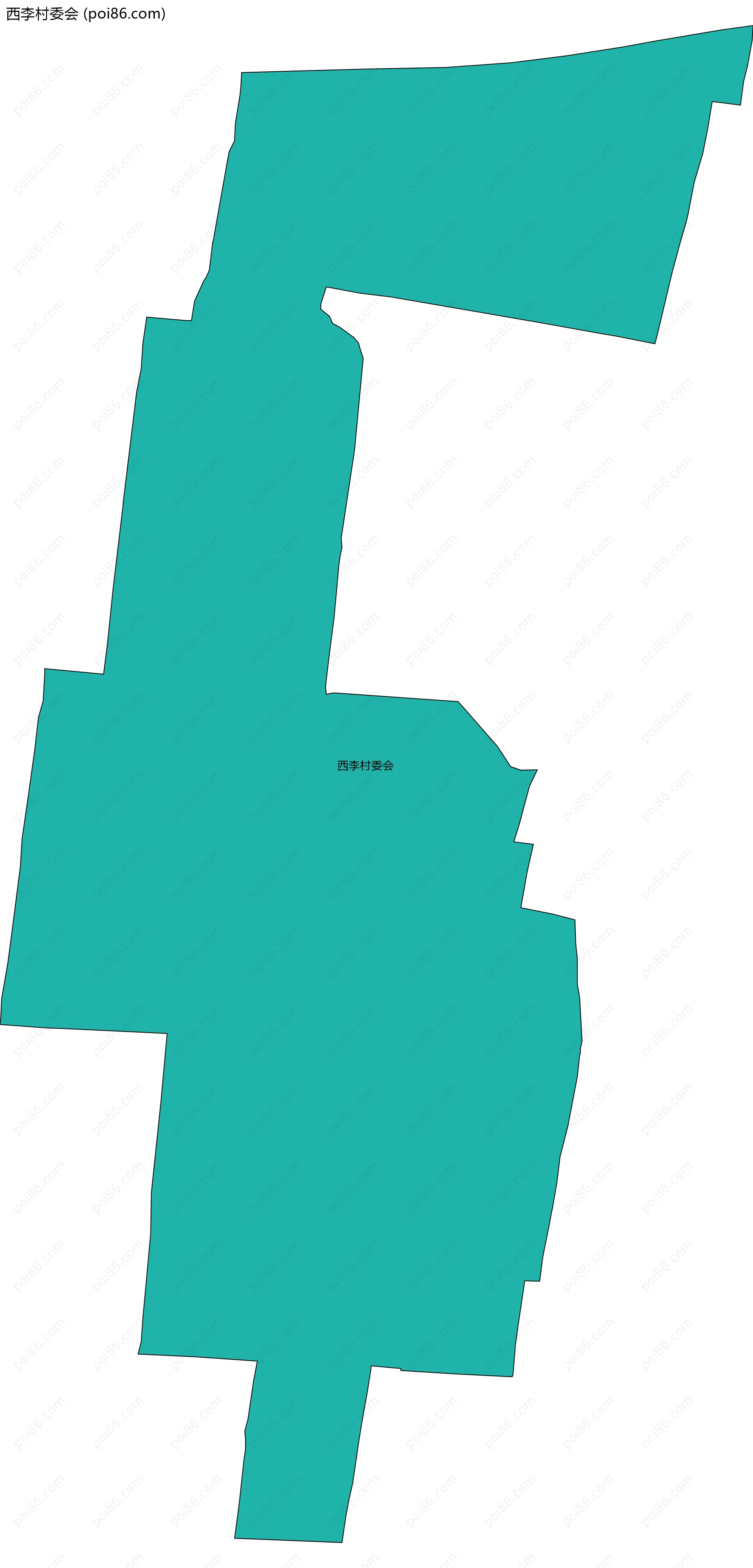 西李村委会边界地图