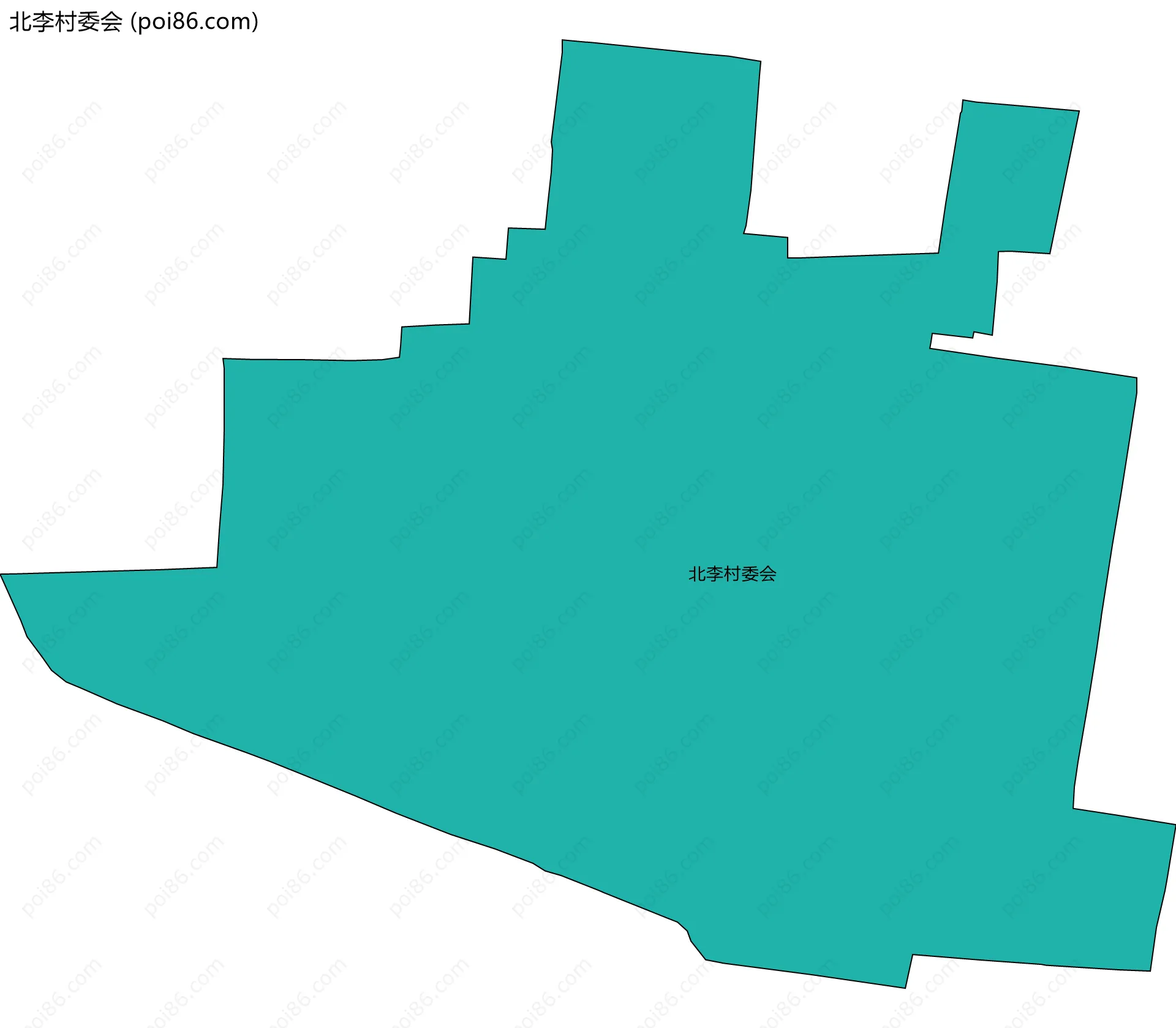 北李村委会边界地图