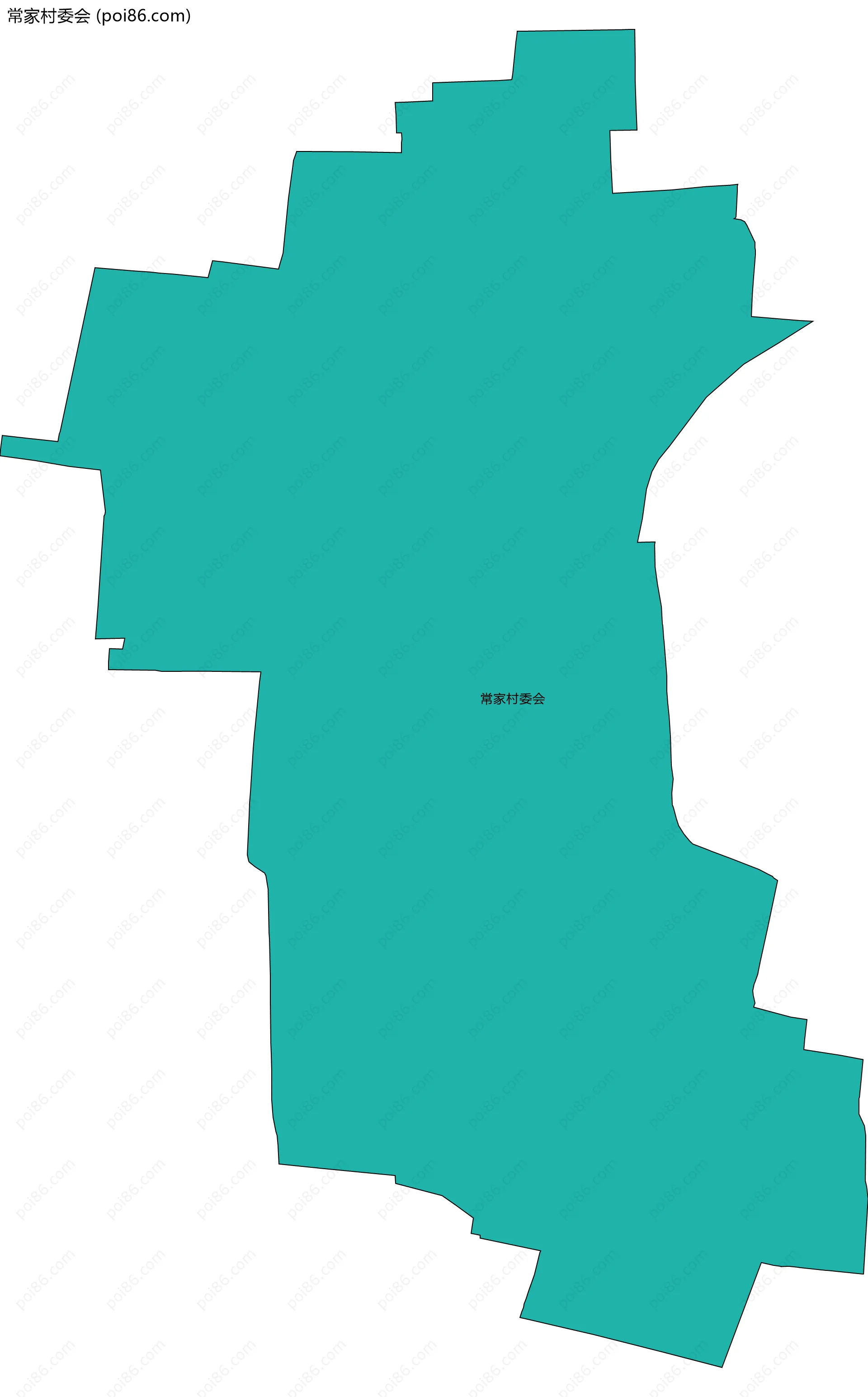 常家村委会边界地图