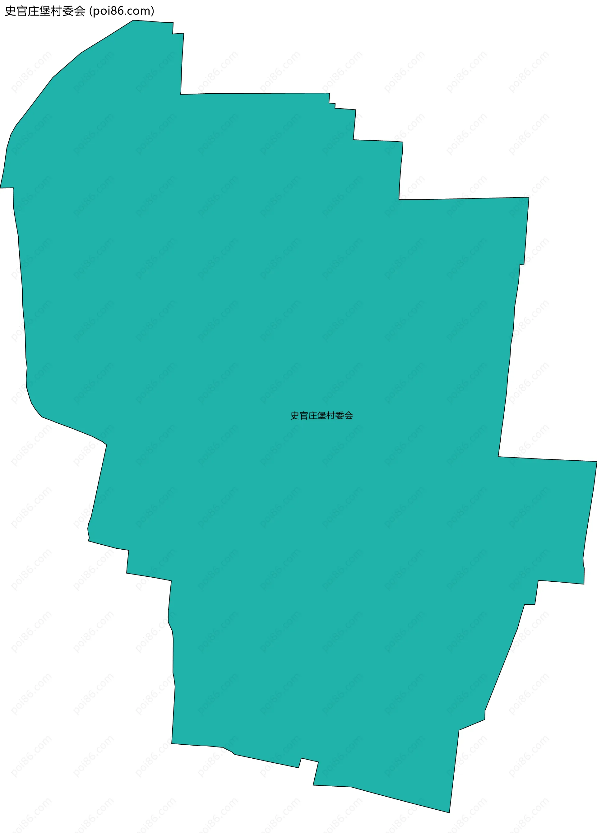 史官庄堡村委会边界地图