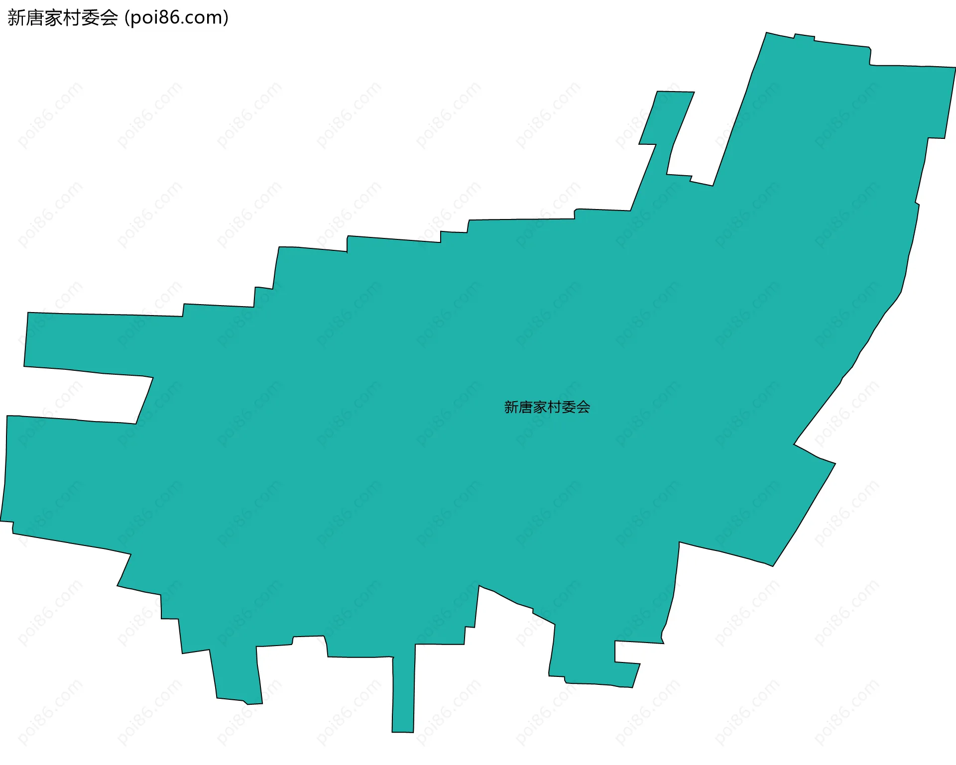 新唐家村委会边界地图