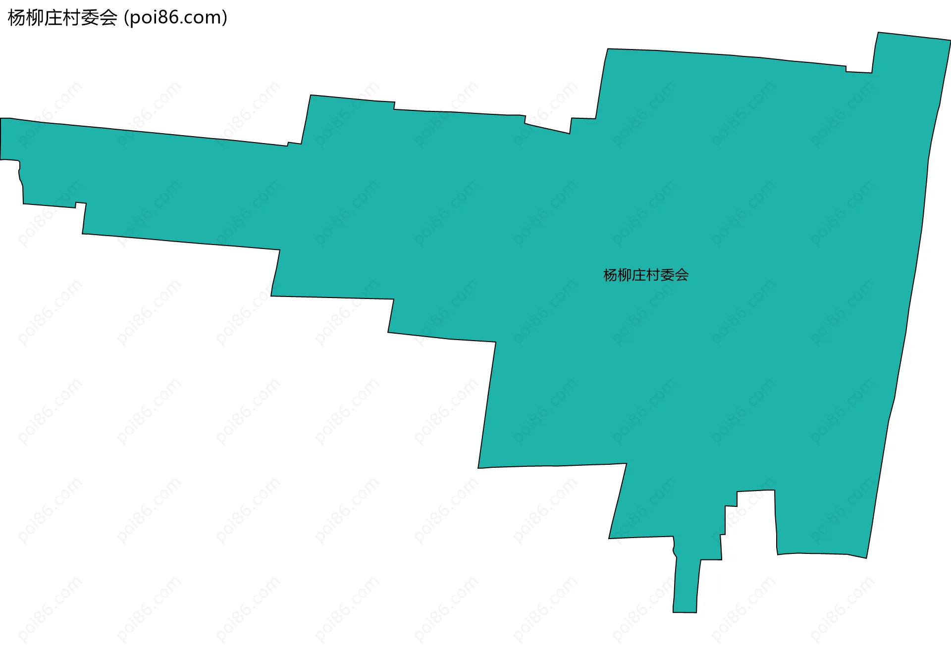杨柳庄村委会边界地图