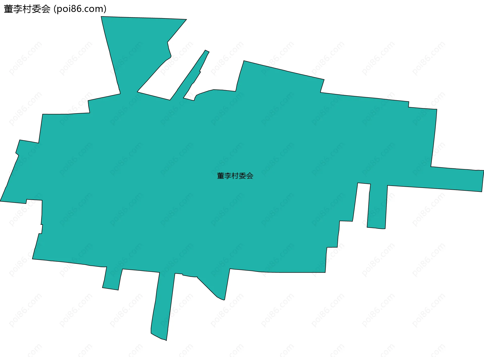 董李村委会边界地图