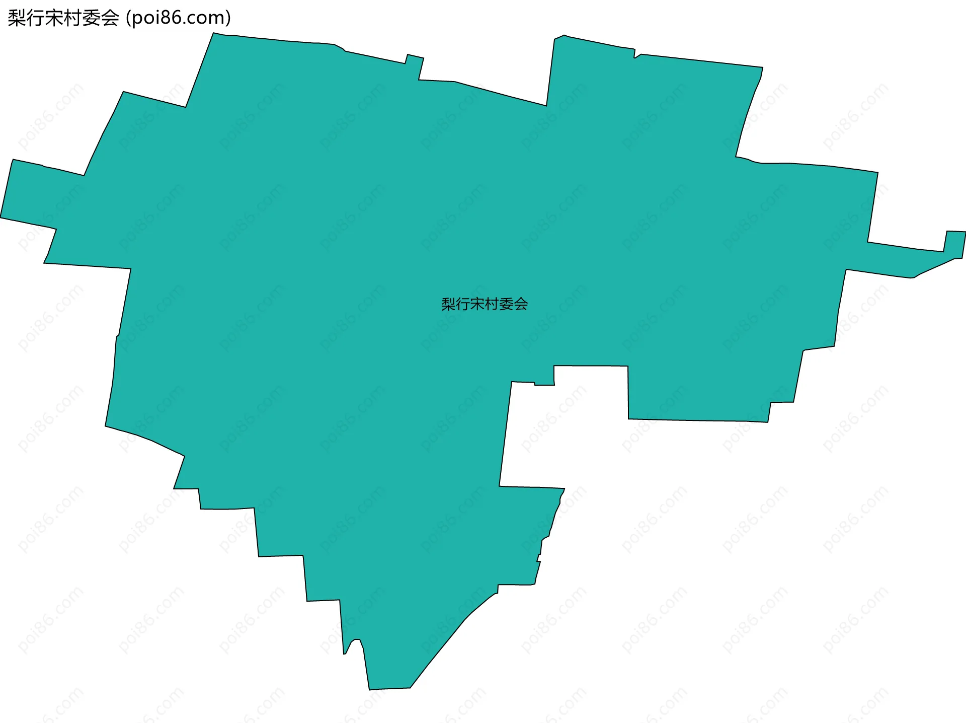 梨行宋村委会边界地图