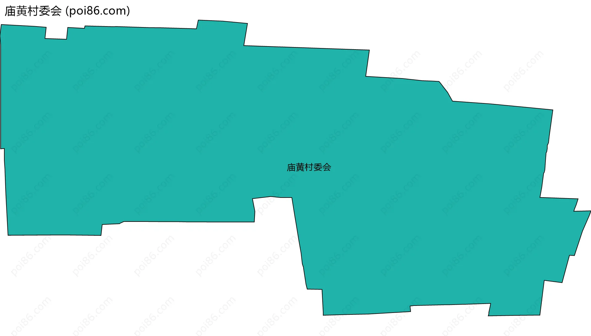 庙黄村委会边界地图