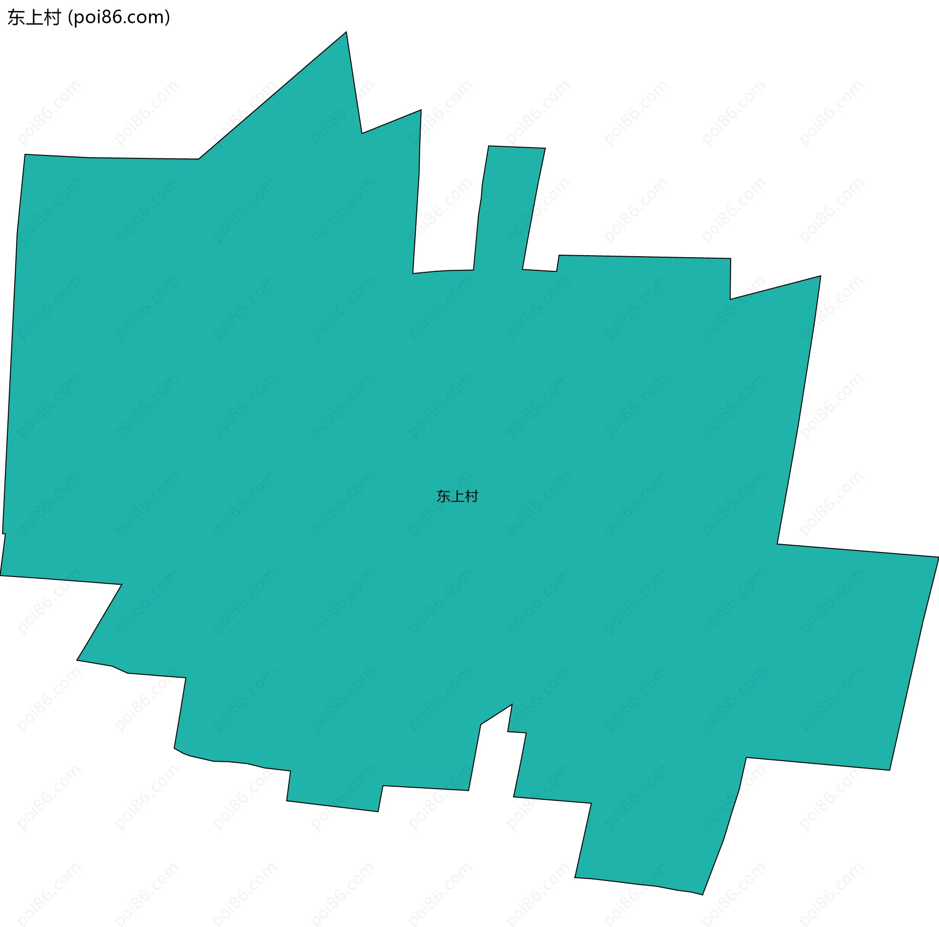 东上村边界地图