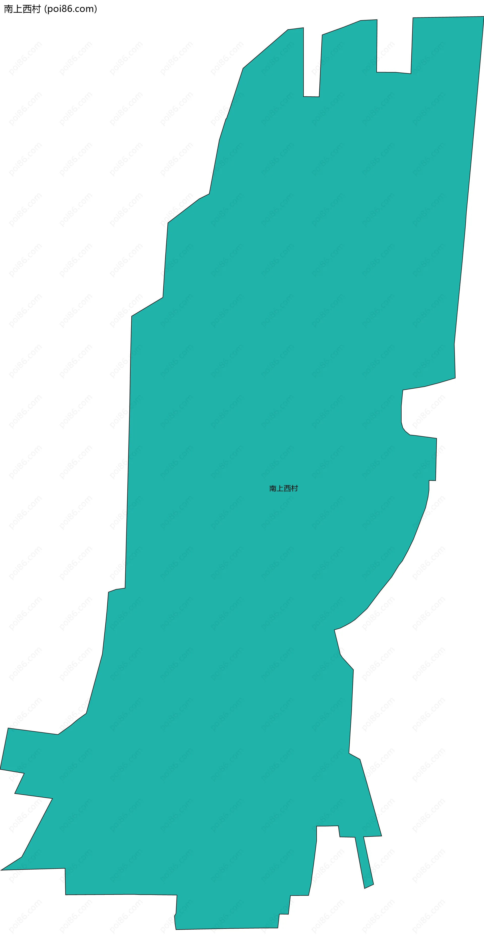 南上西村边界地图