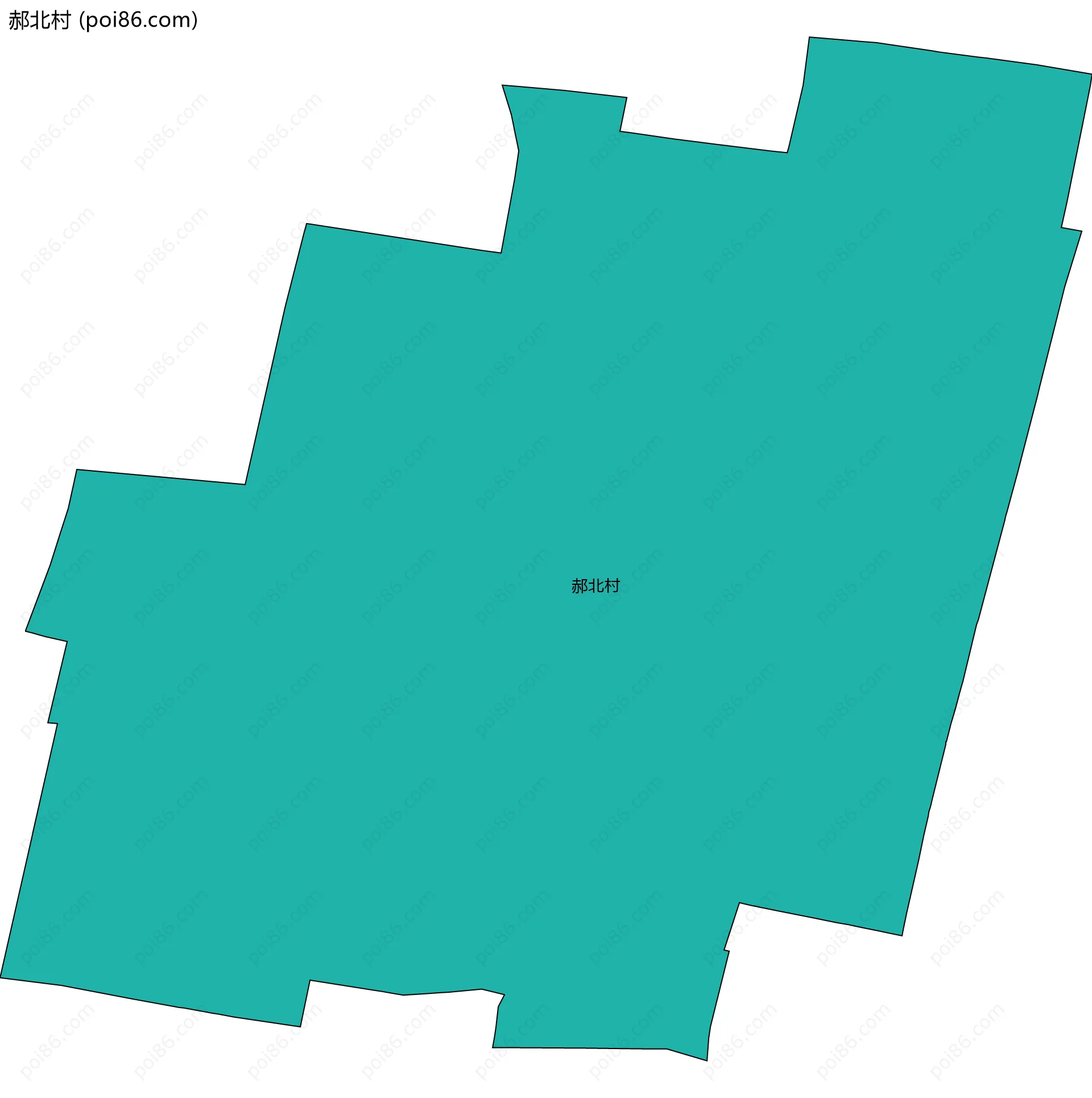 郝北村边界地图