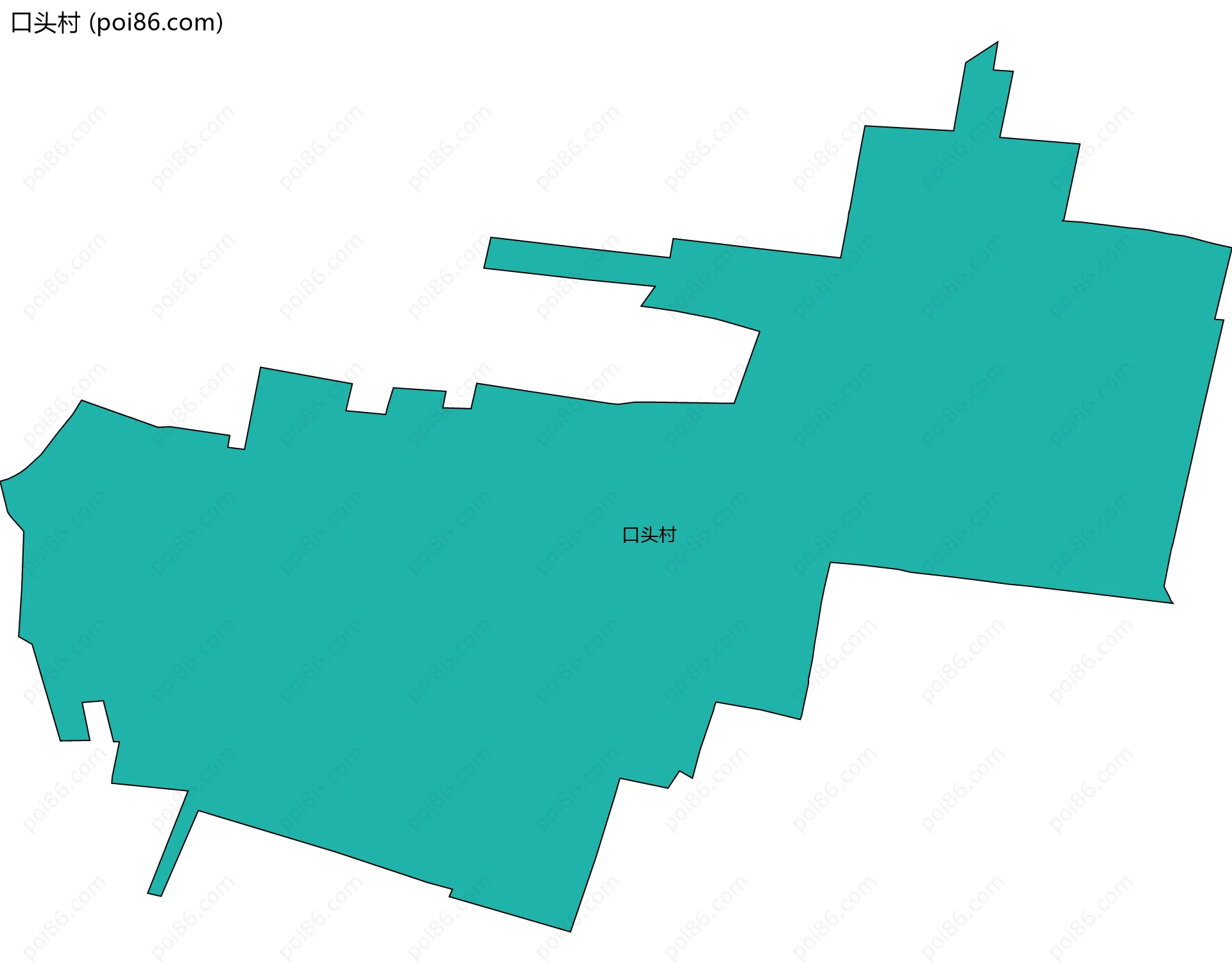 口头村边界地图