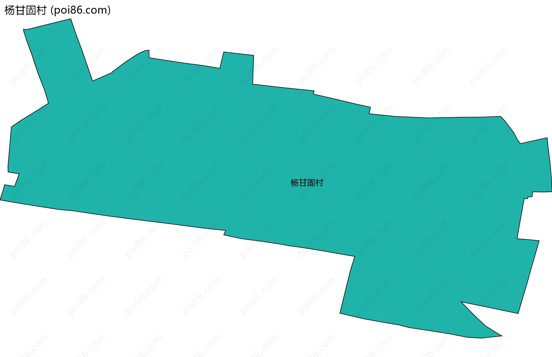 杨甘固村边界地图