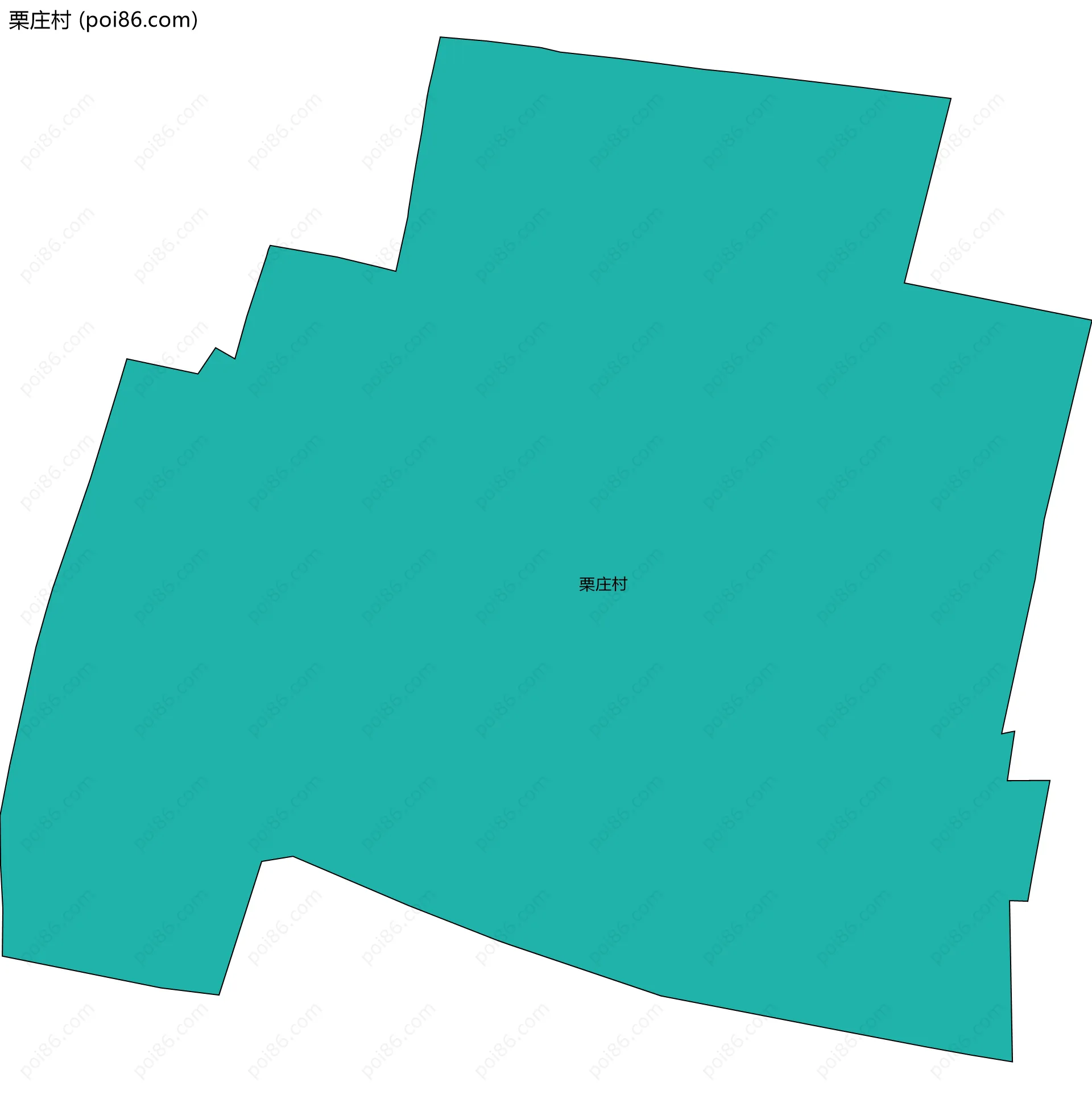 栗庄村边界地图