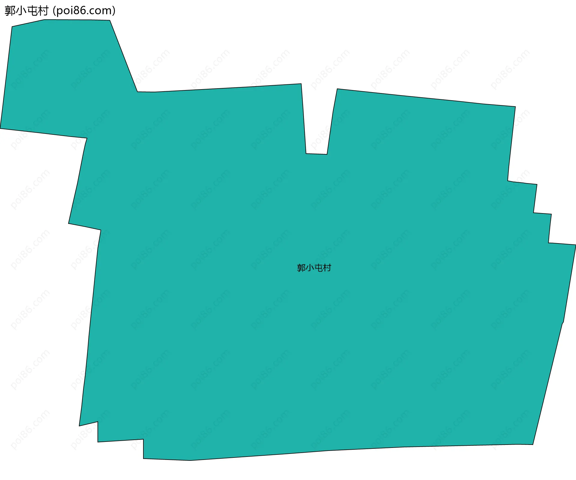 郭小屯村边界地图