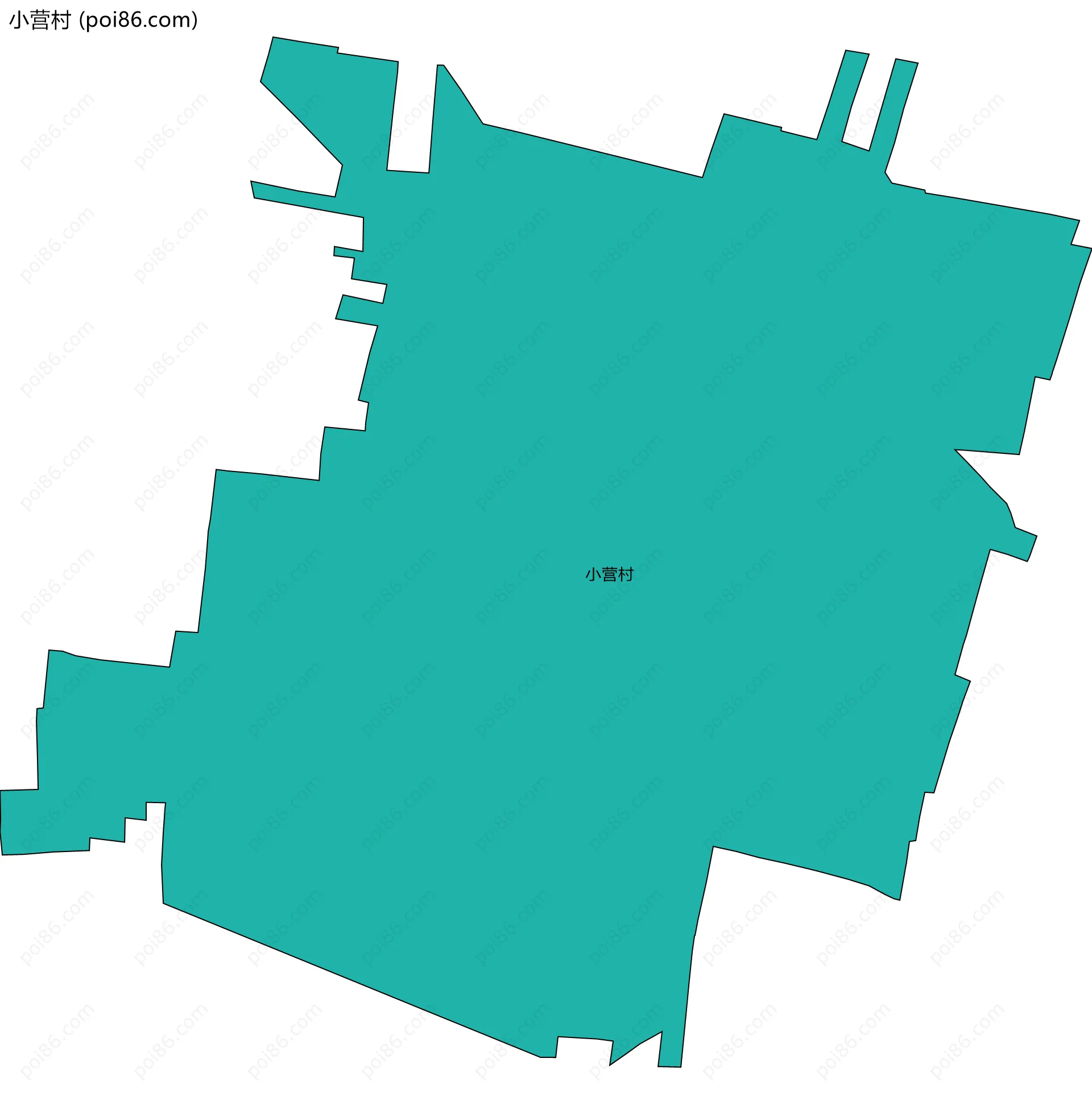 小营村边界地图