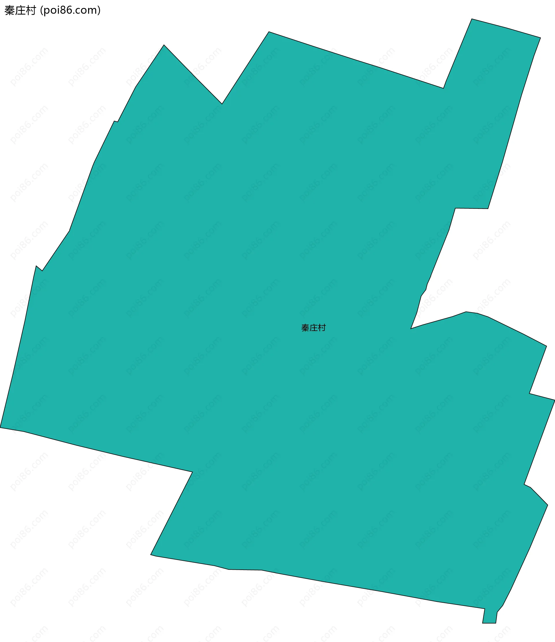 秦庄村边界地图