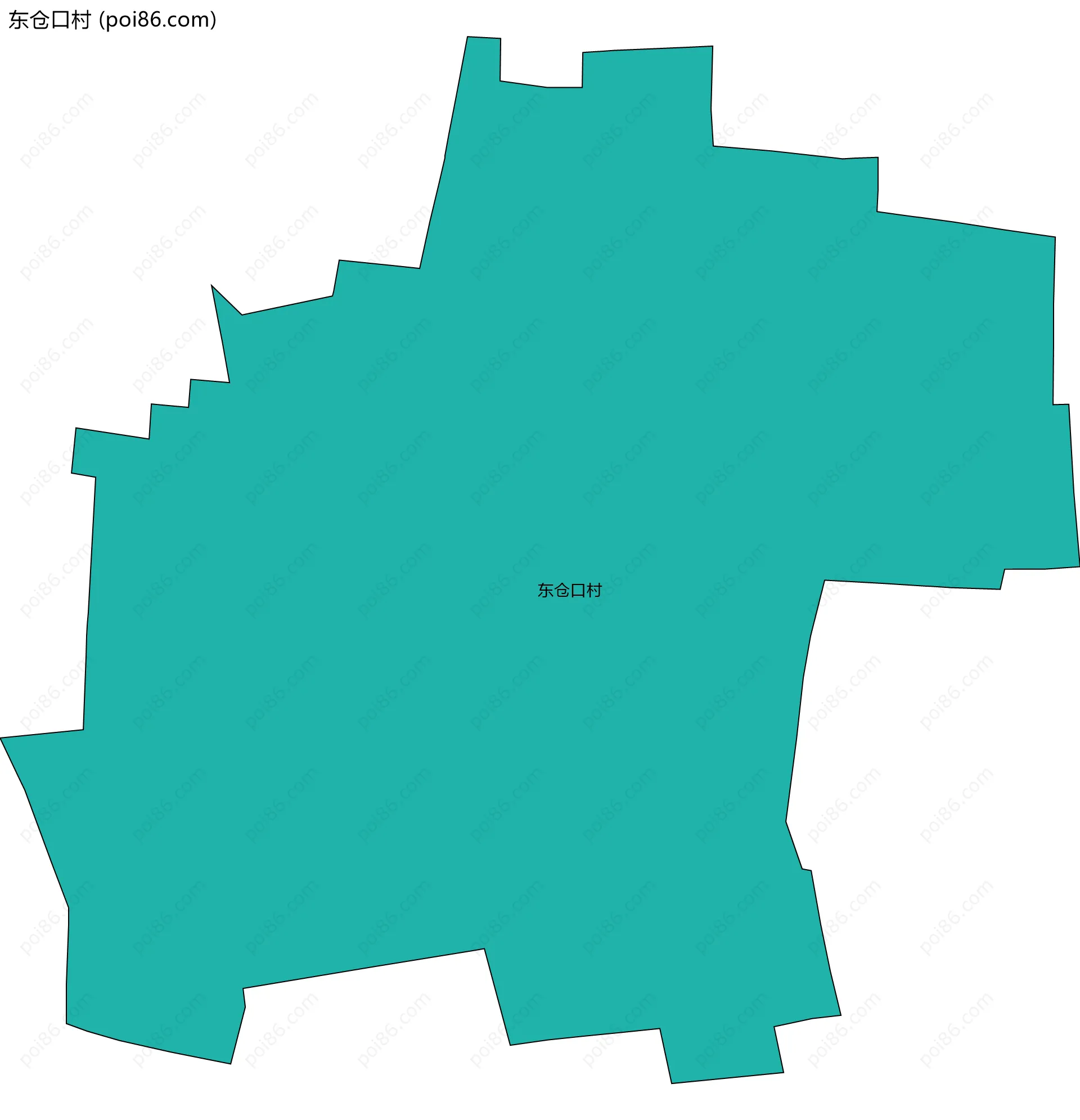 东仓口村边界地图