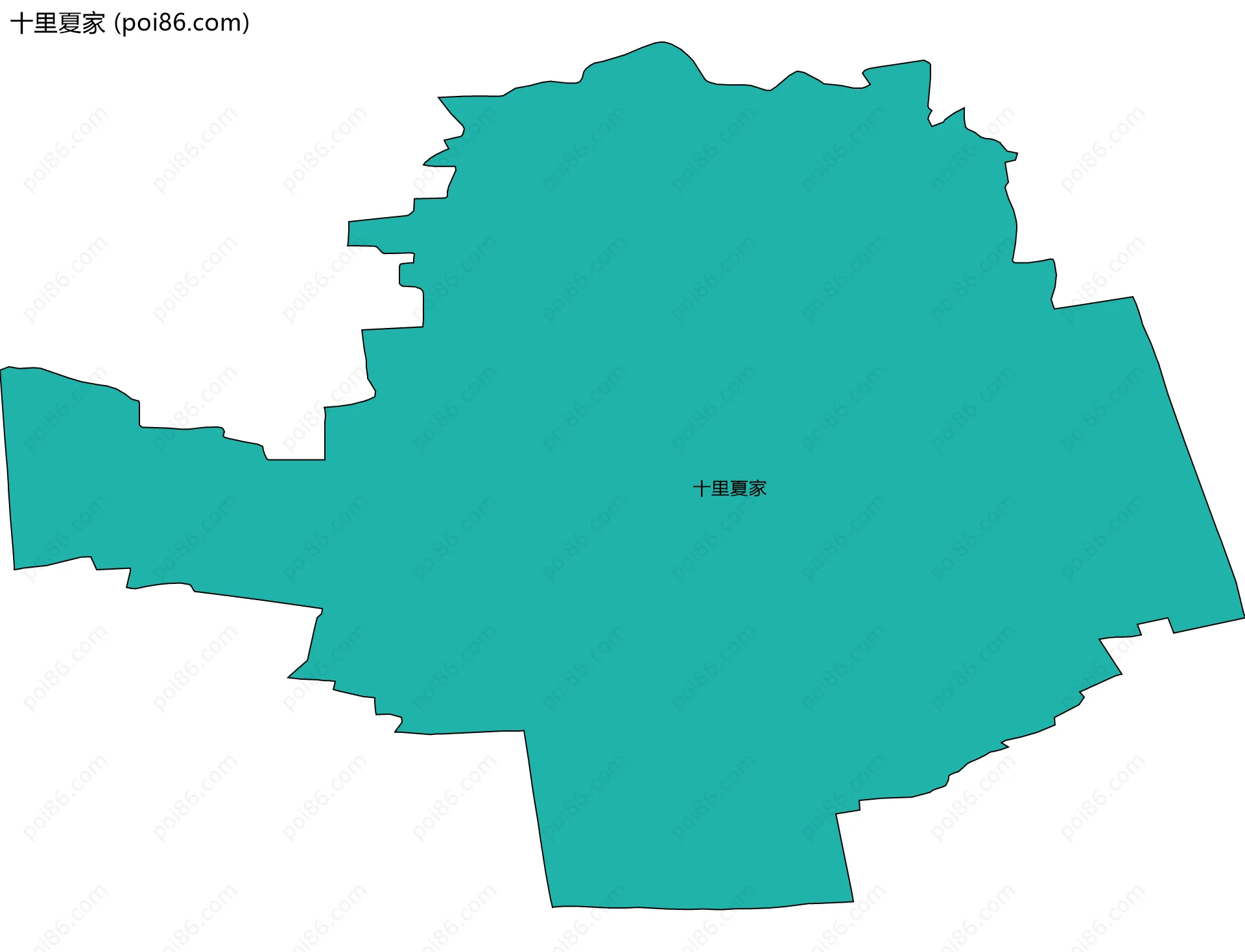 十里夏家边界地图
